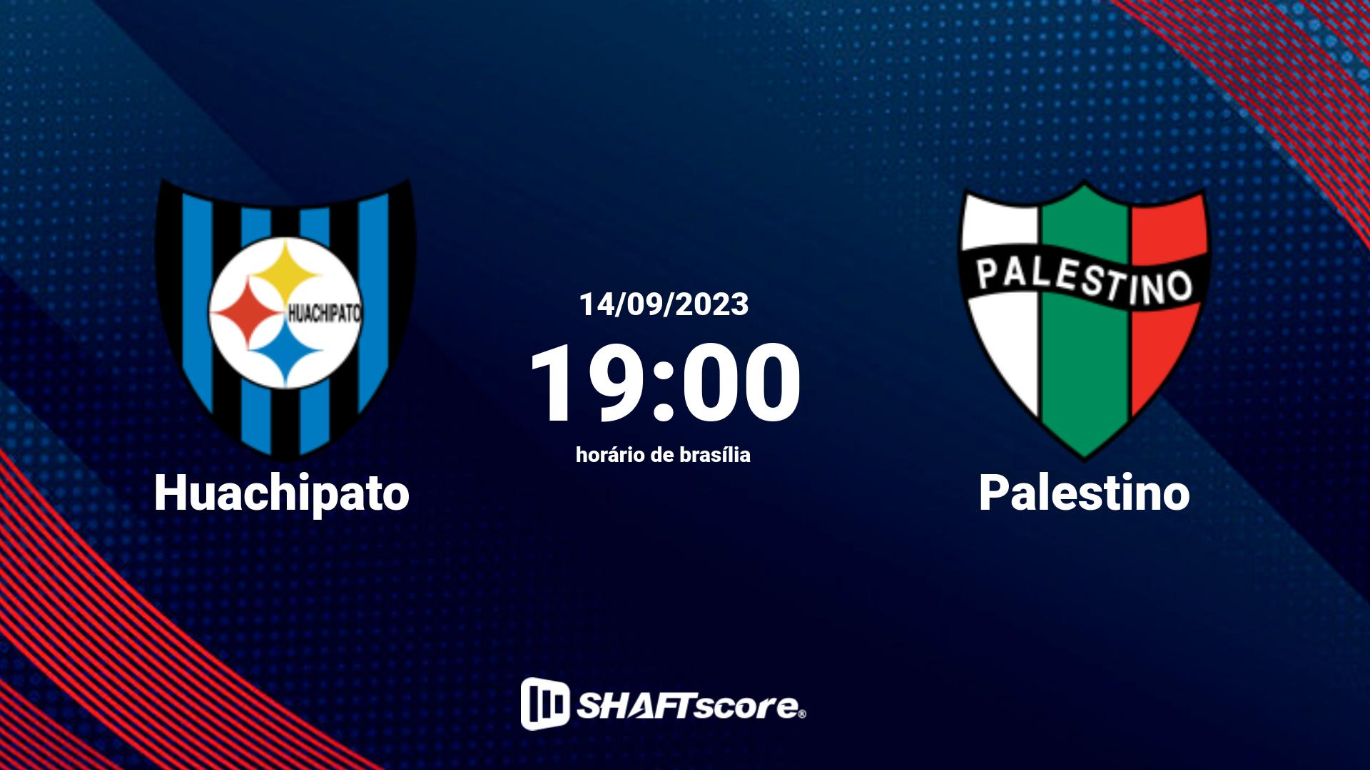 Estatísticas do jogo Huachipato vs Palestino 14.09 19:00