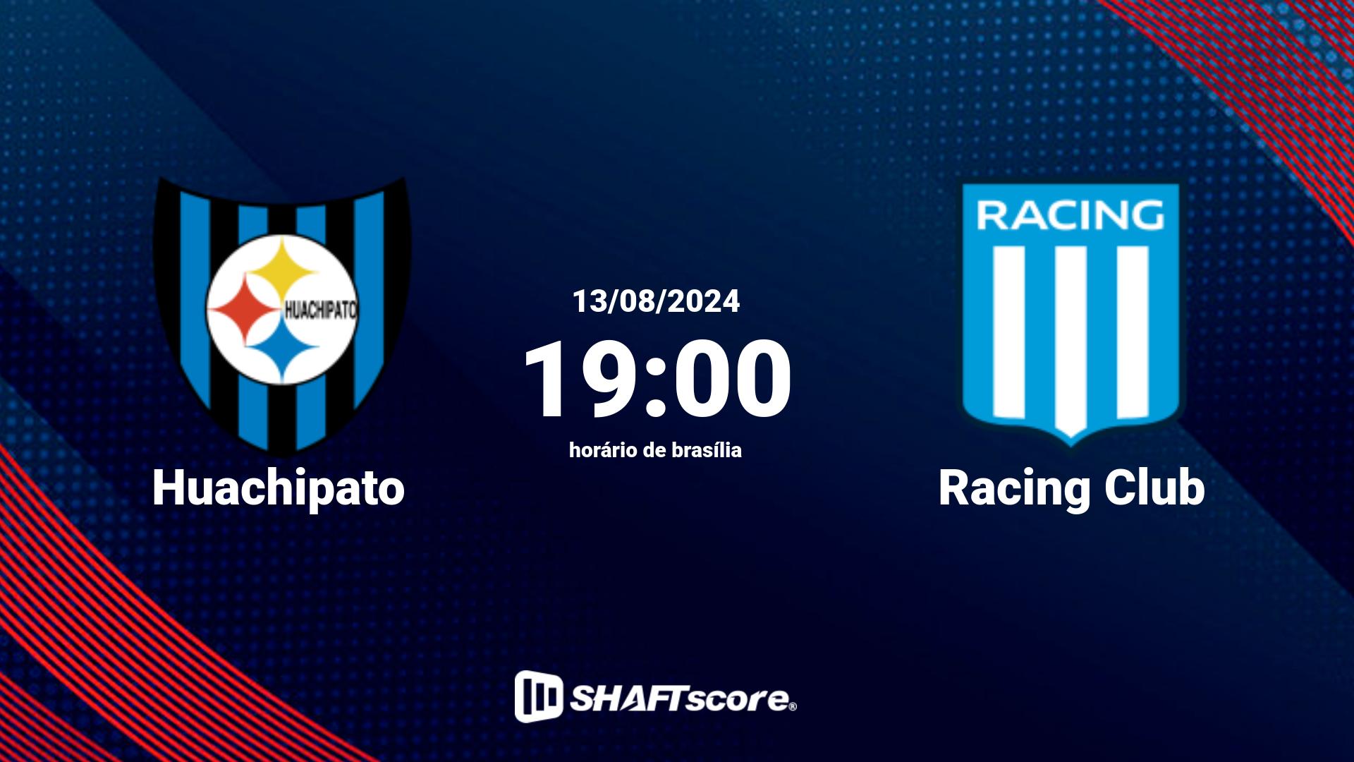 Estatísticas do jogo Huachipato vs Racing Club 13.08 19:00