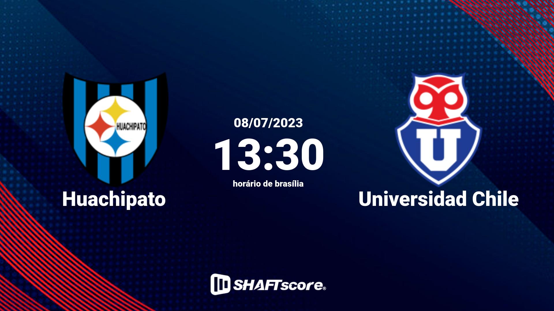 Estatísticas do jogo Huachipato vs Universidad Chile 08.07 13:30