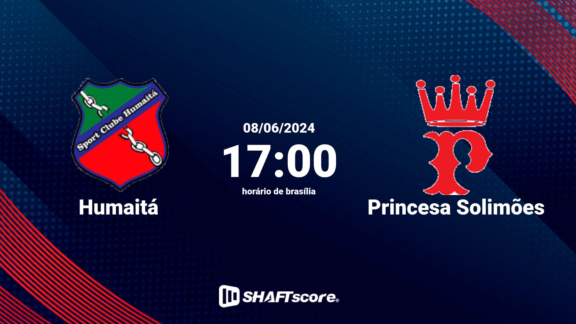 Estatísticas do jogo Humaitá vs Princesa Solimões 08.06 17:00