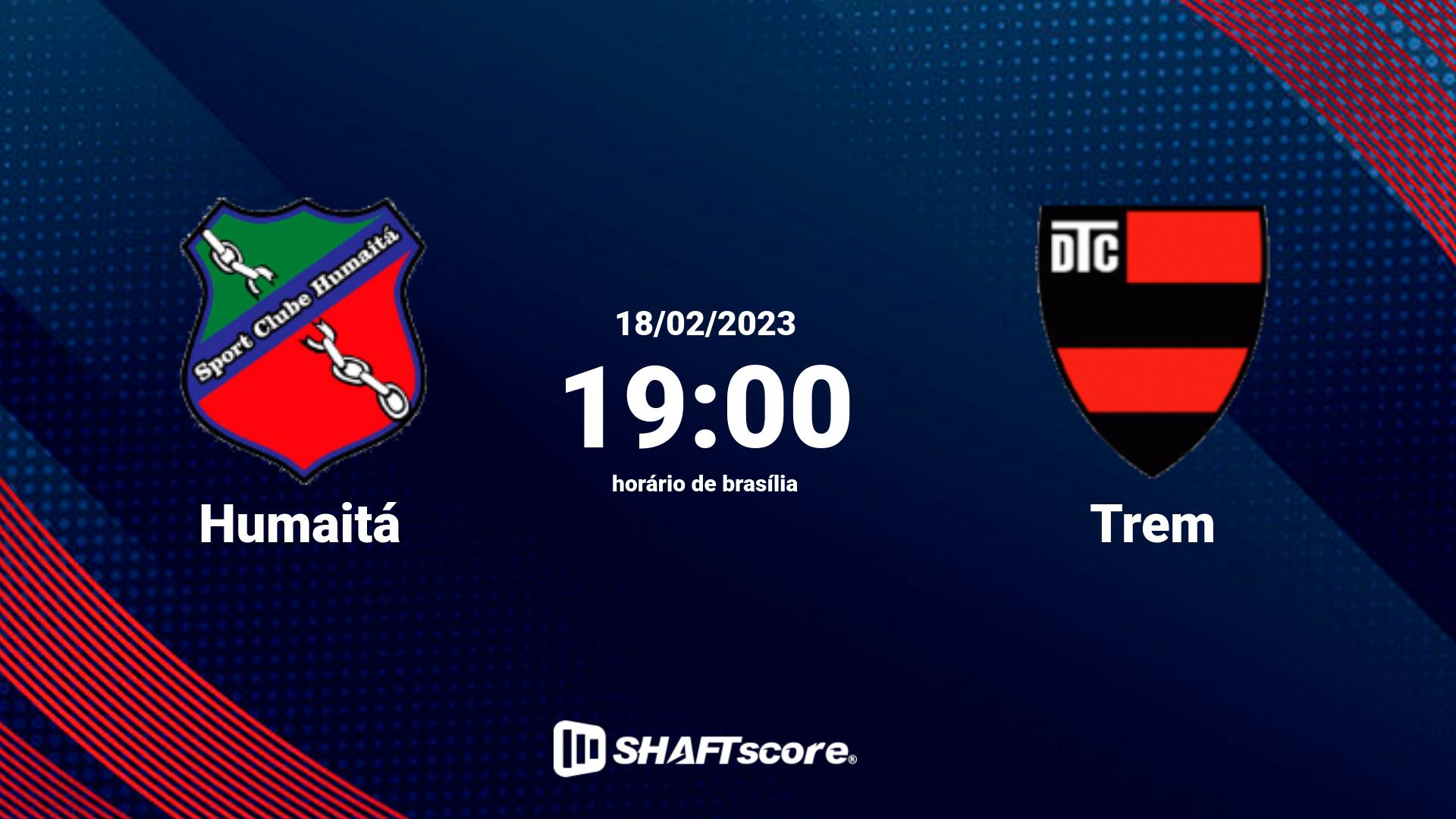 Estatísticas do jogo Humaitá vs Trem 18.02 19:00