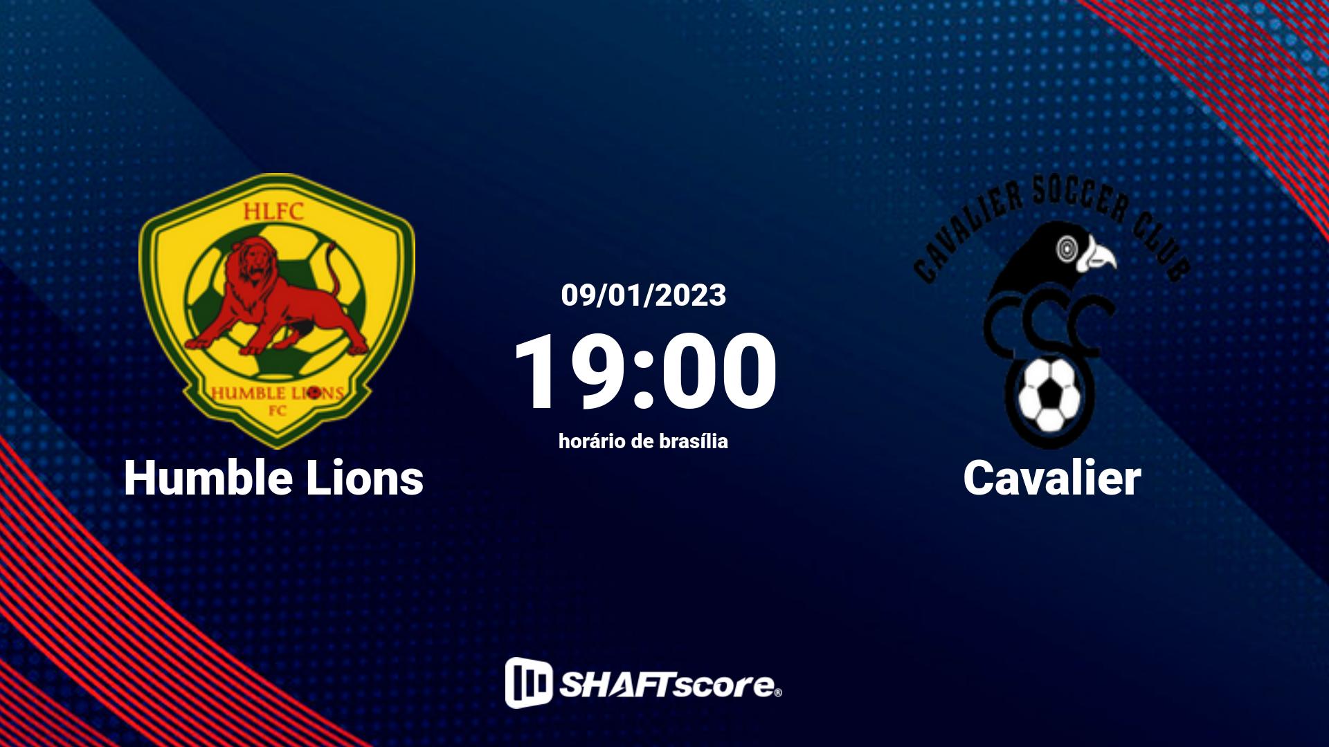 Estatísticas do jogo Humble Lions vs Cavalier 09.01 19:00