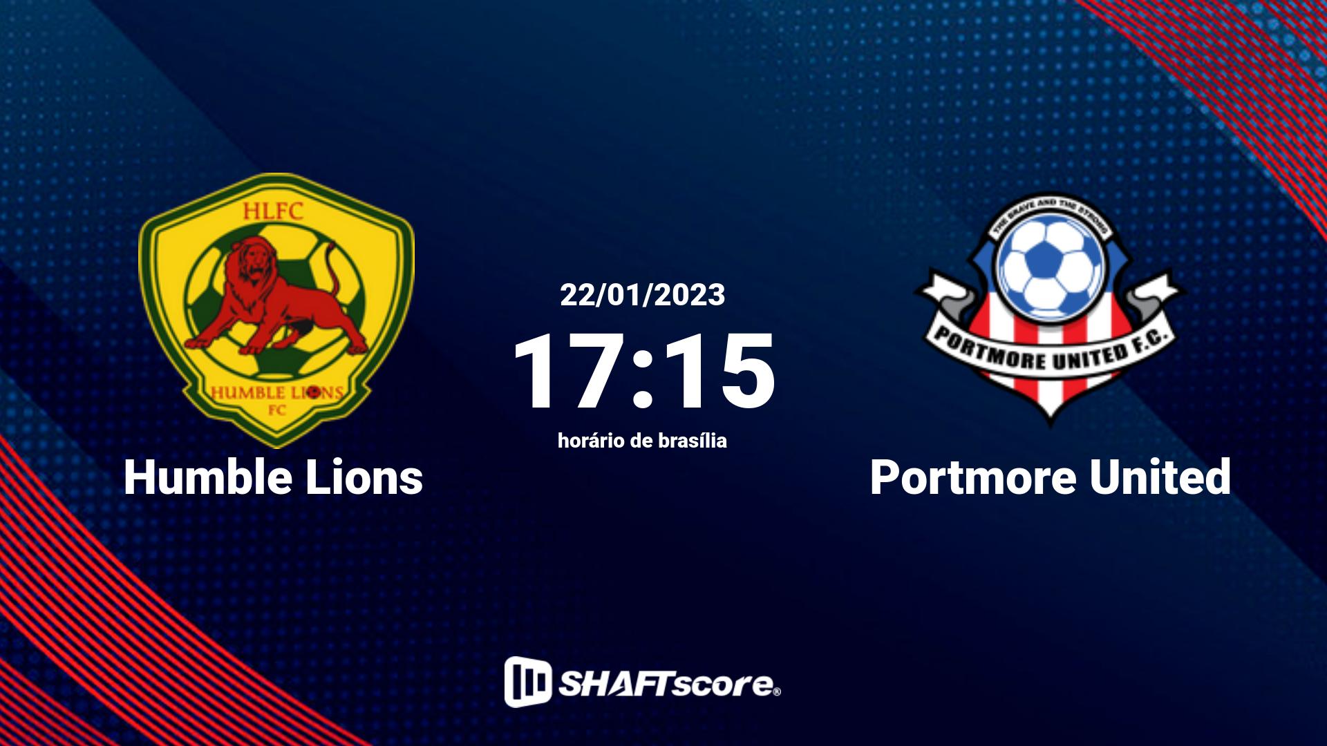 Estatísticas do jogo Humble Lions vs Portmore United 22.01 17:15