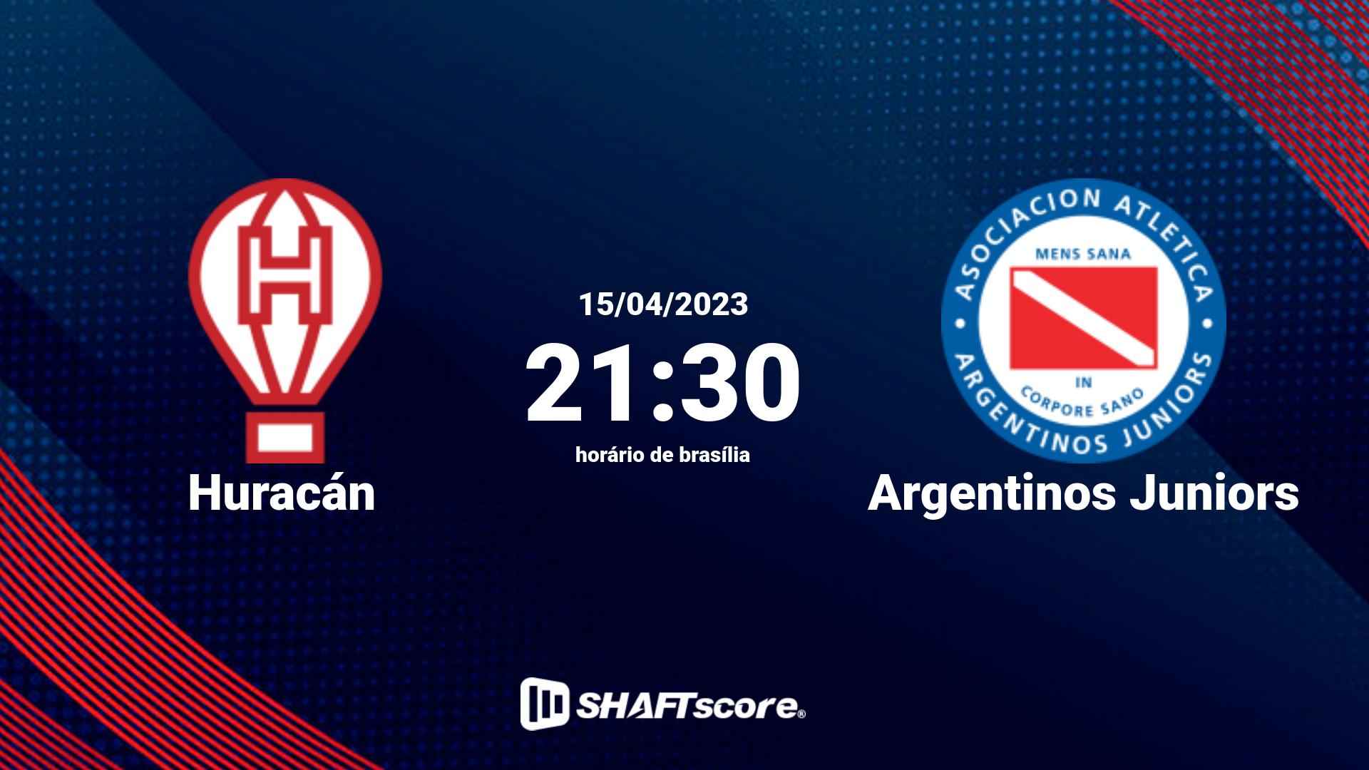 Estatísticas do jogo Huracán vs Argentinos Juniors 15.04 21:30