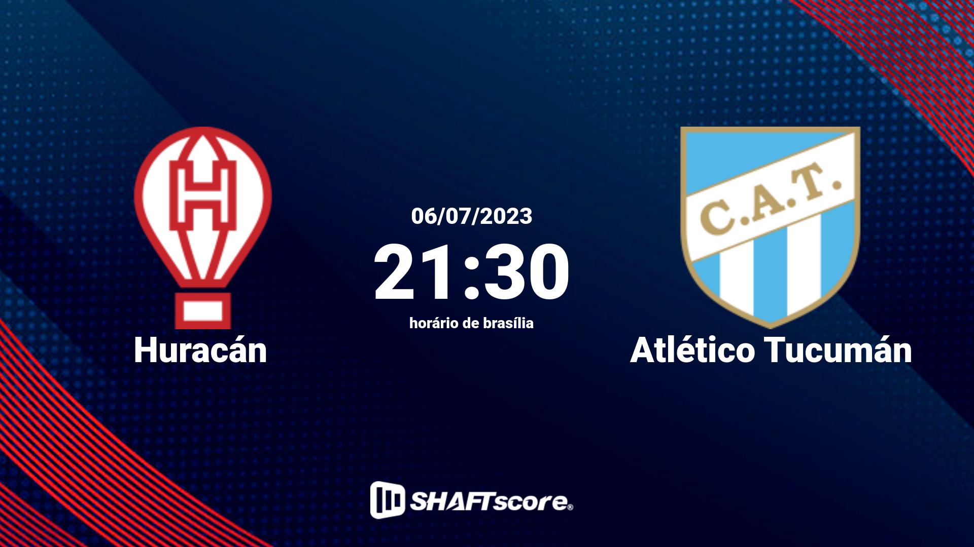 Estatísticas do jogo Huracán vs Atlético Tucumán 06.07 21:30