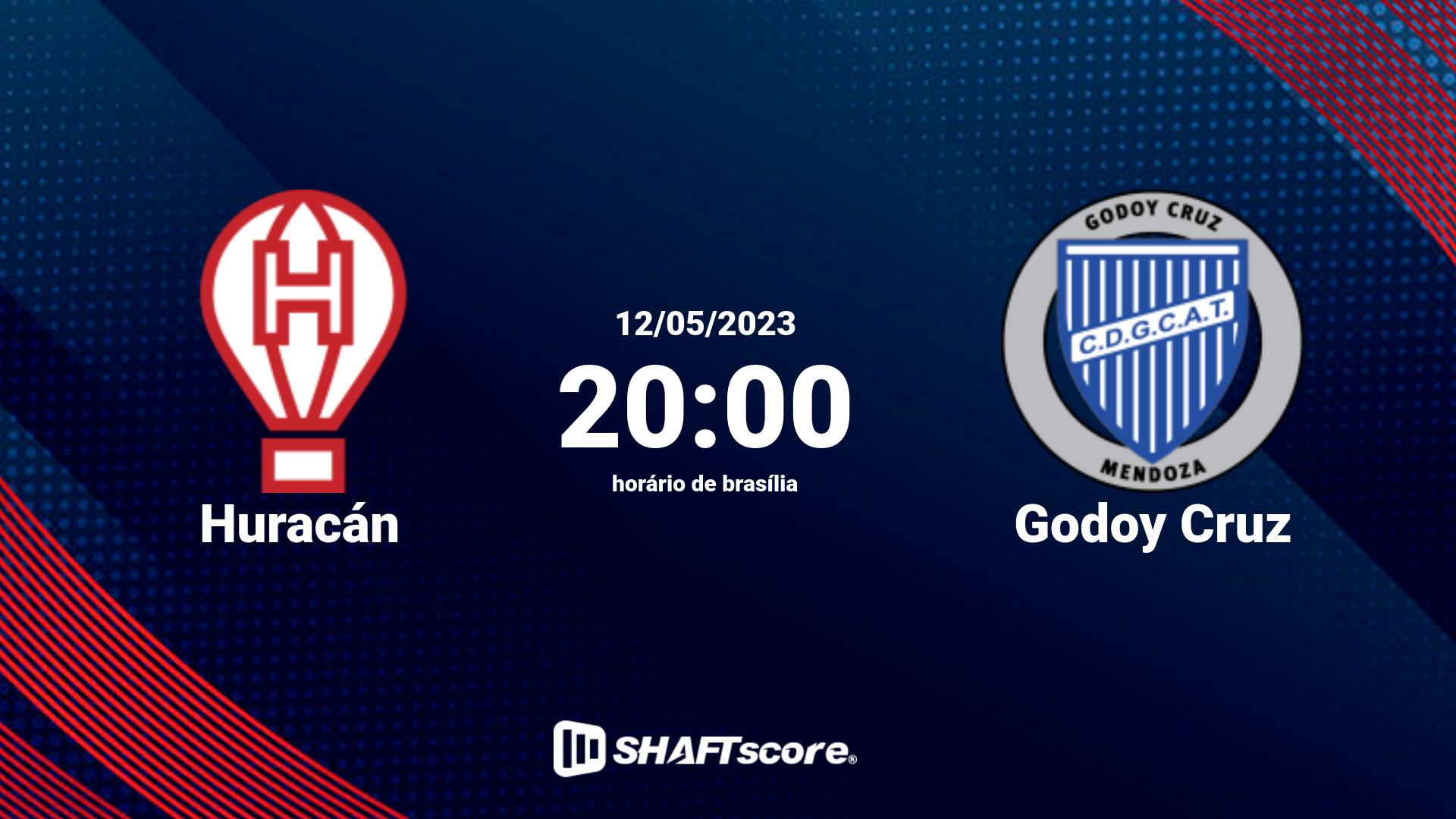 Estatísticas do jogo Huracán vs Godoy Cruz 12.05 20:00