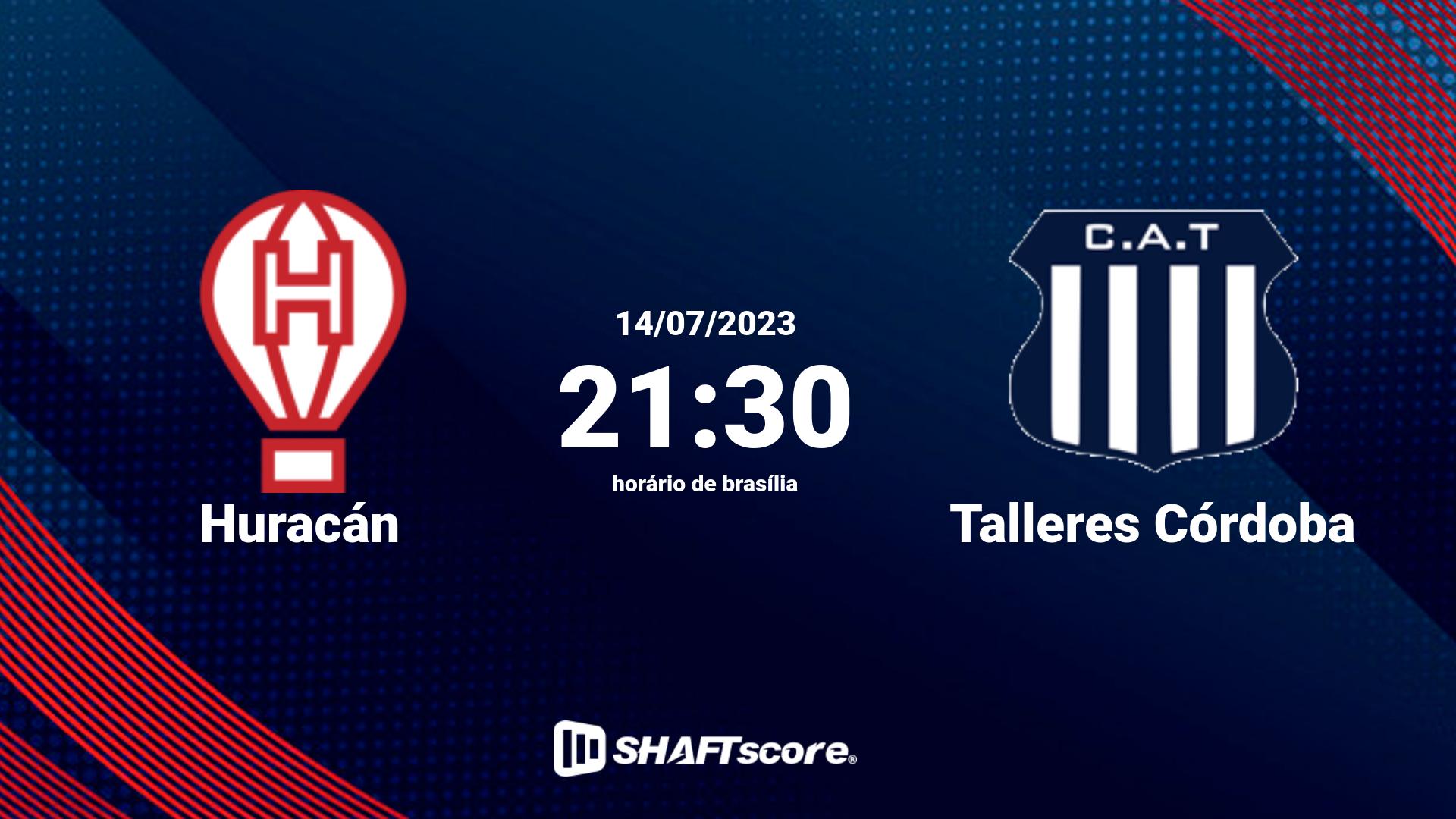 Estatísticas do jogo Huracán vs Talleres Córdoba 14.07 21:30