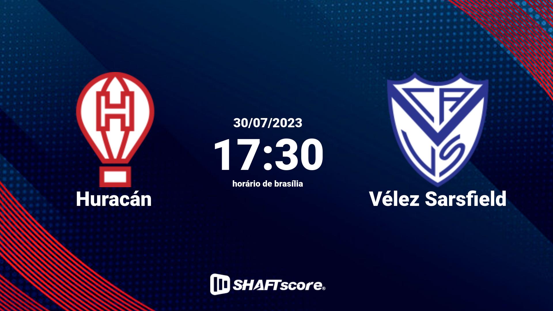 Estatísticas do jogo Huracán vs Vélez Sarsfield 30.07 17:30