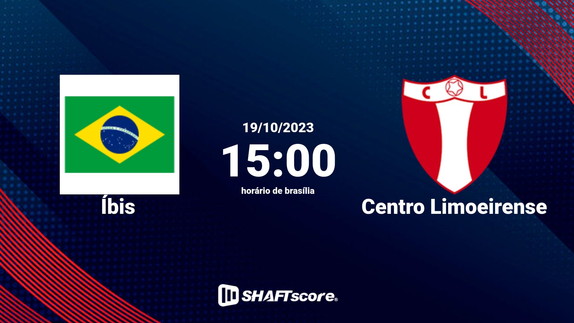 Estatísticas do jogo Íbis vs Centro Limoeirense 19.10 15:00