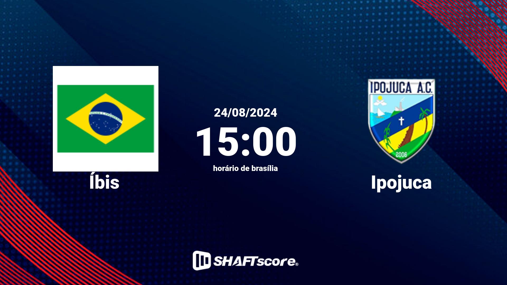 Estatísticas do jogo Íbis vs Ipojuca 24.08 15:00