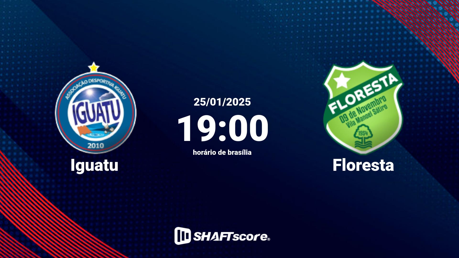 Estatísticas do jogo Iguatu vs Floresta 25.01 19:00