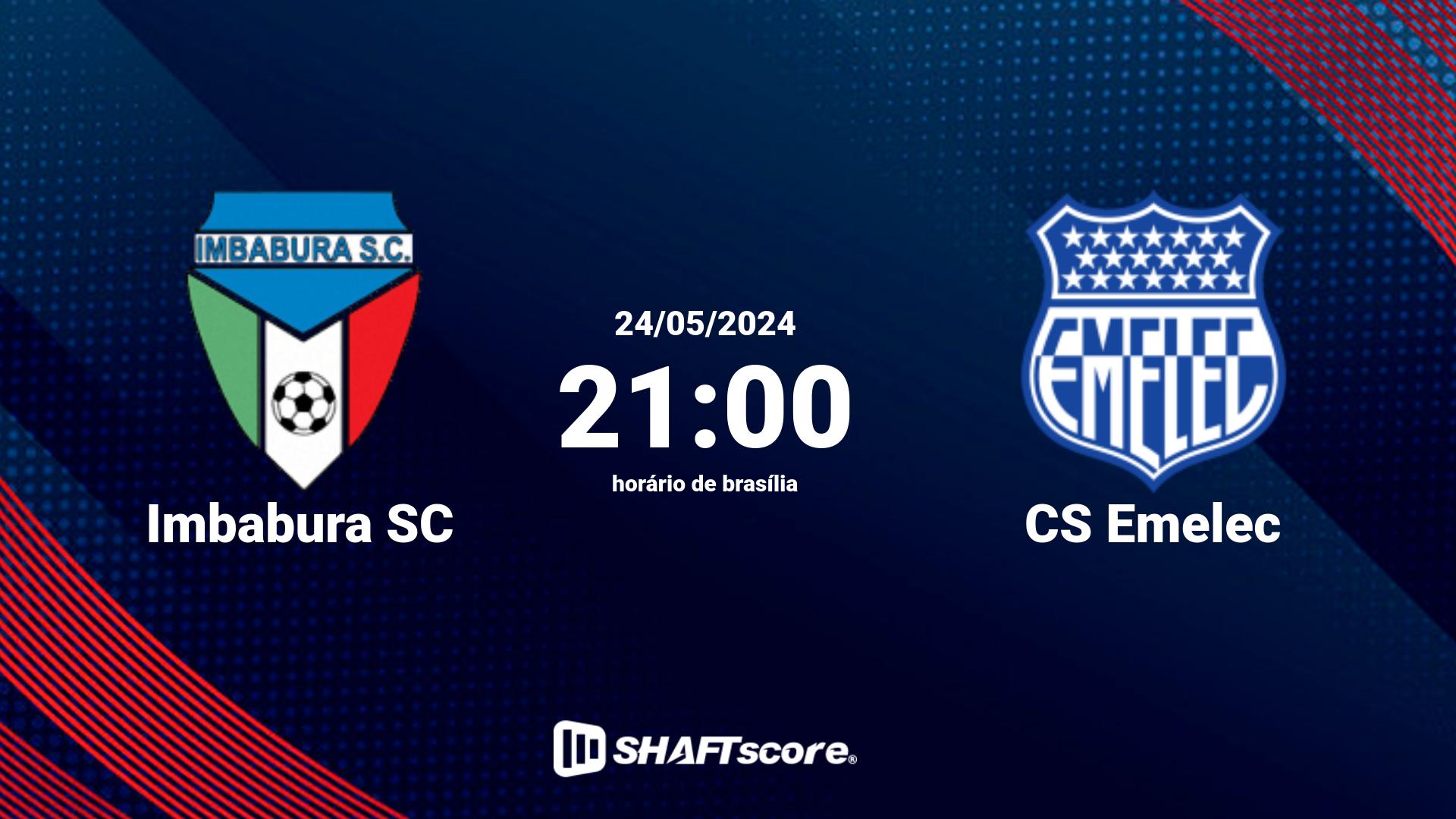 Estatísticas do jogo Imbabura SC vs CS Emelec 24.05 21:00