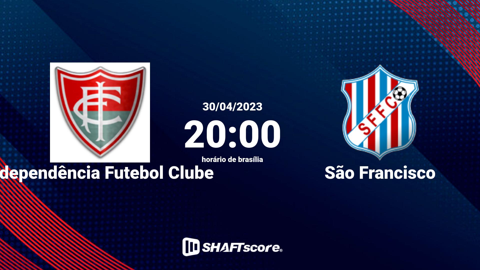 Estatísticas do jogo Independência Futebol Clube vs São Francisco 30.04 20:00