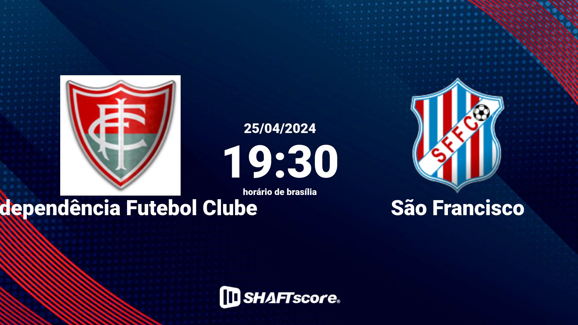 Estatísticas do jogo Independência Futebol Clube vs São Francisco 25.04 19:30