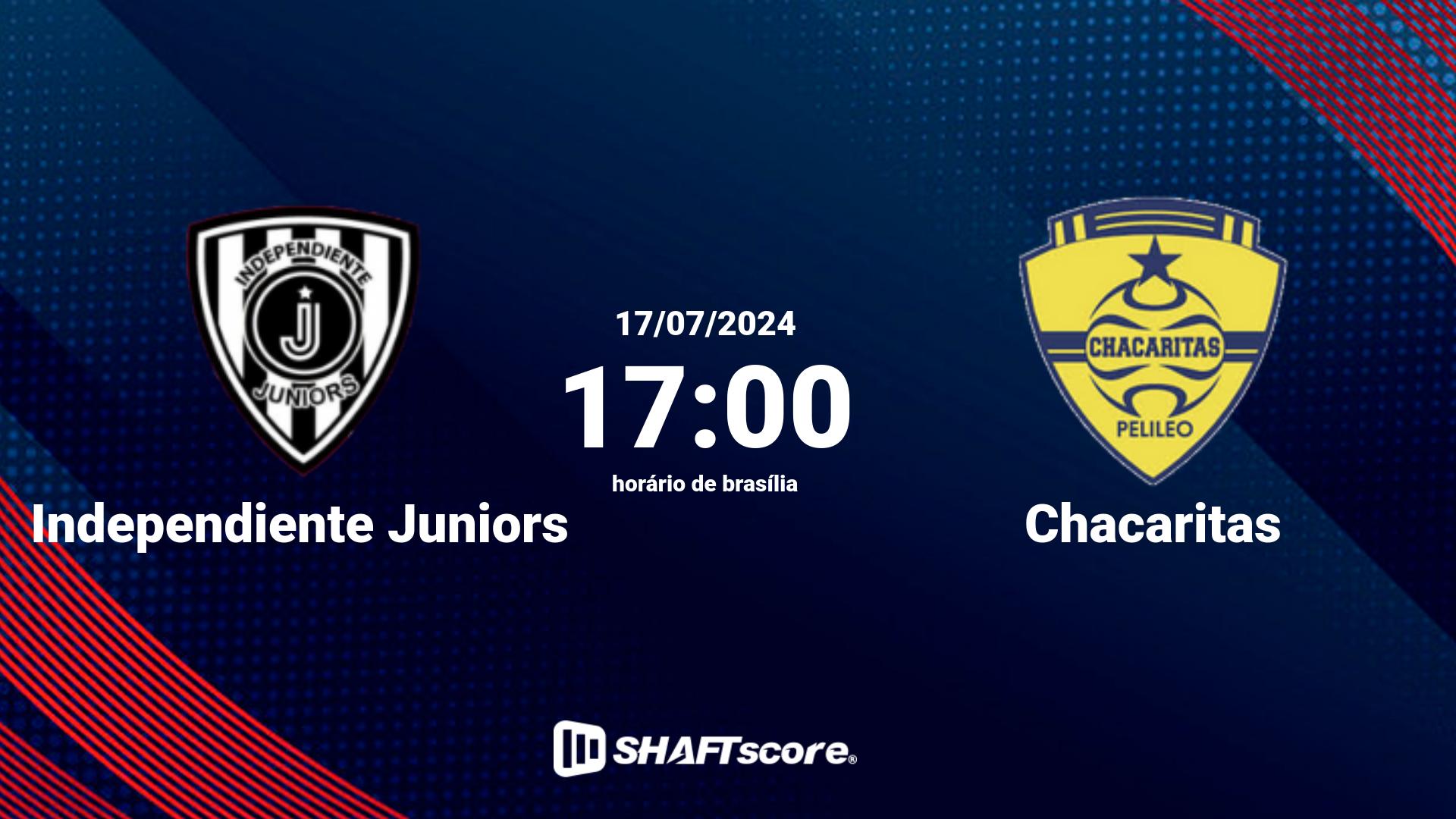 Estatísticas do jogo Independiente Juniors vs Chacaritas 17.07 17:00