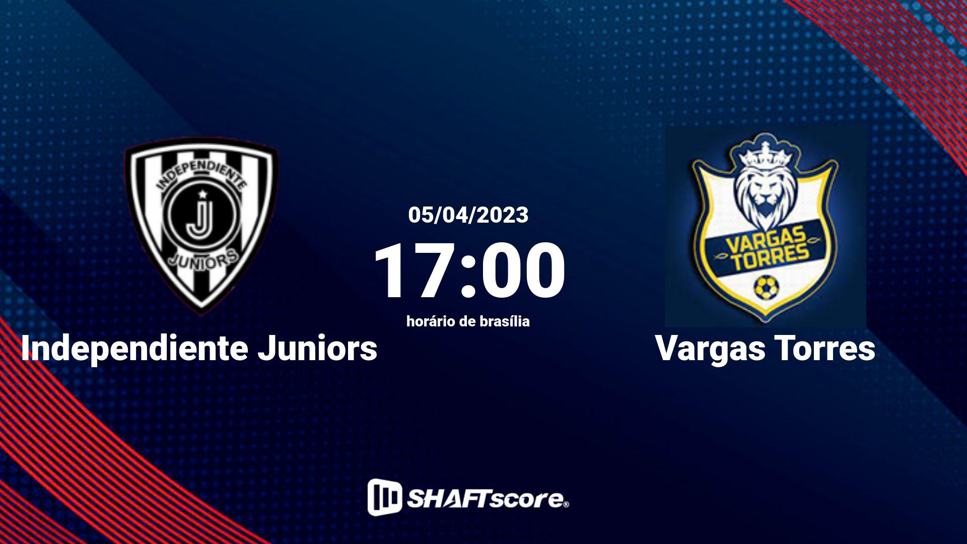 Estatísticas do jogo Independiente Juniors vs Vargas Torres 05.04 17:00