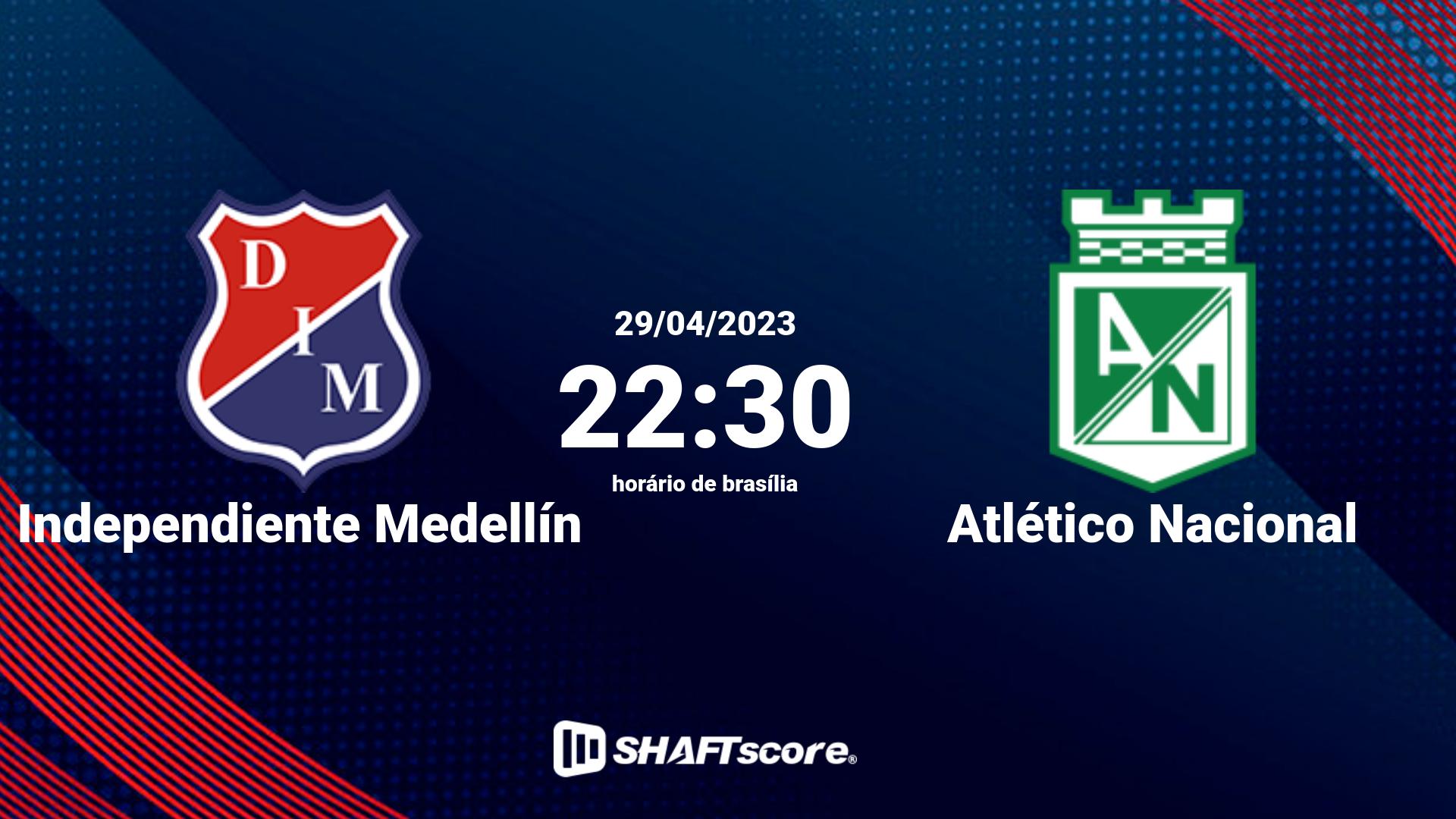 Estatísticas do jogo Independiente Medellín vs Atlético Nacional 29.04 22:30