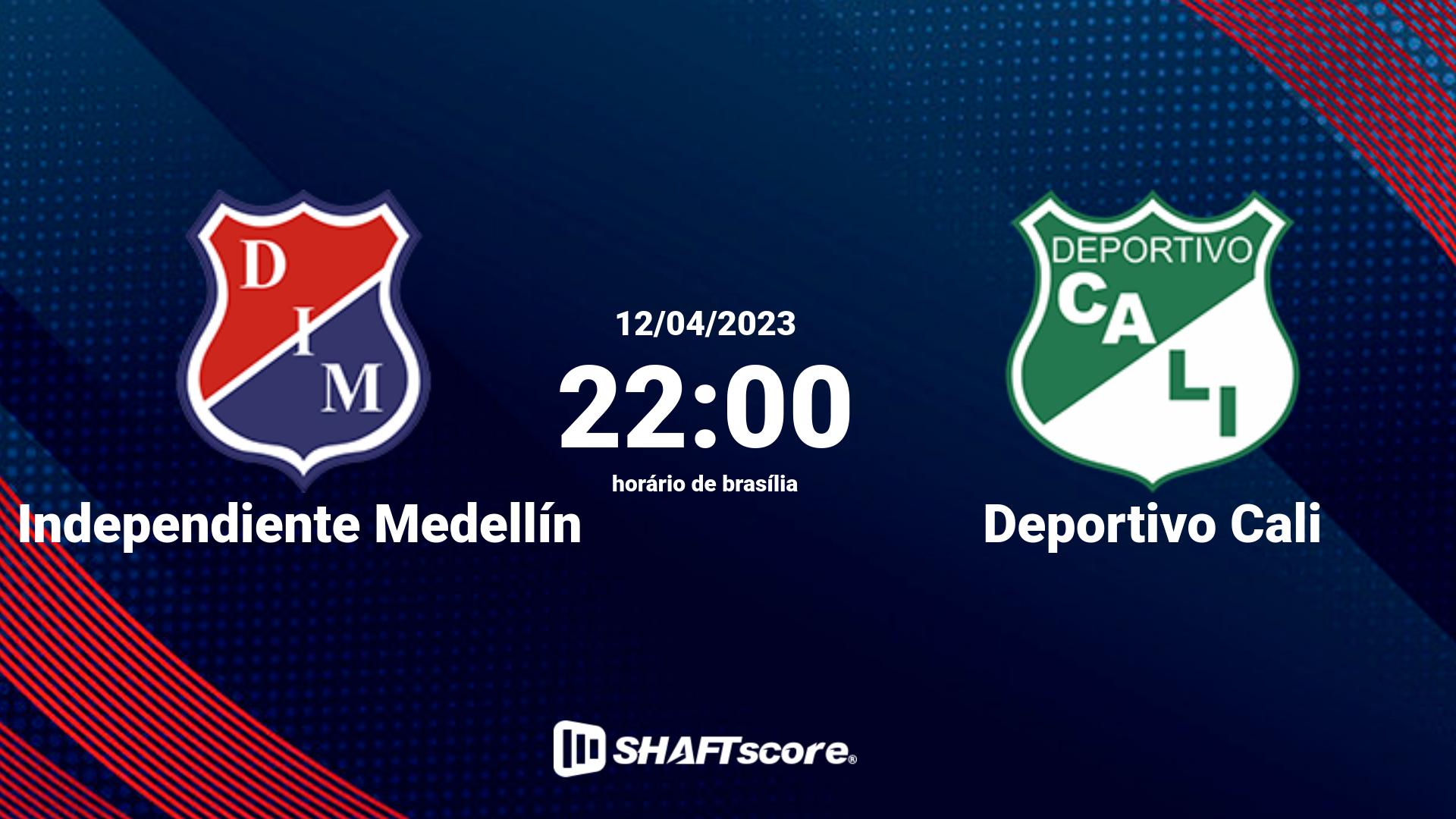 Estatísticas do jogo Independiente Medellín vs Deportivo Cali 12.04 22:00