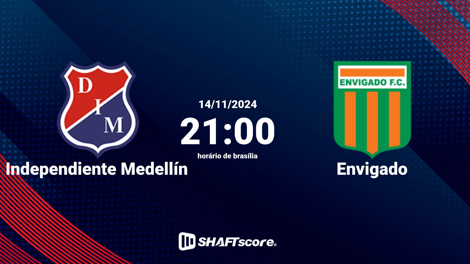 Estatísticas do jogo Independiente Medellín vs Envigado 14.11 21:00