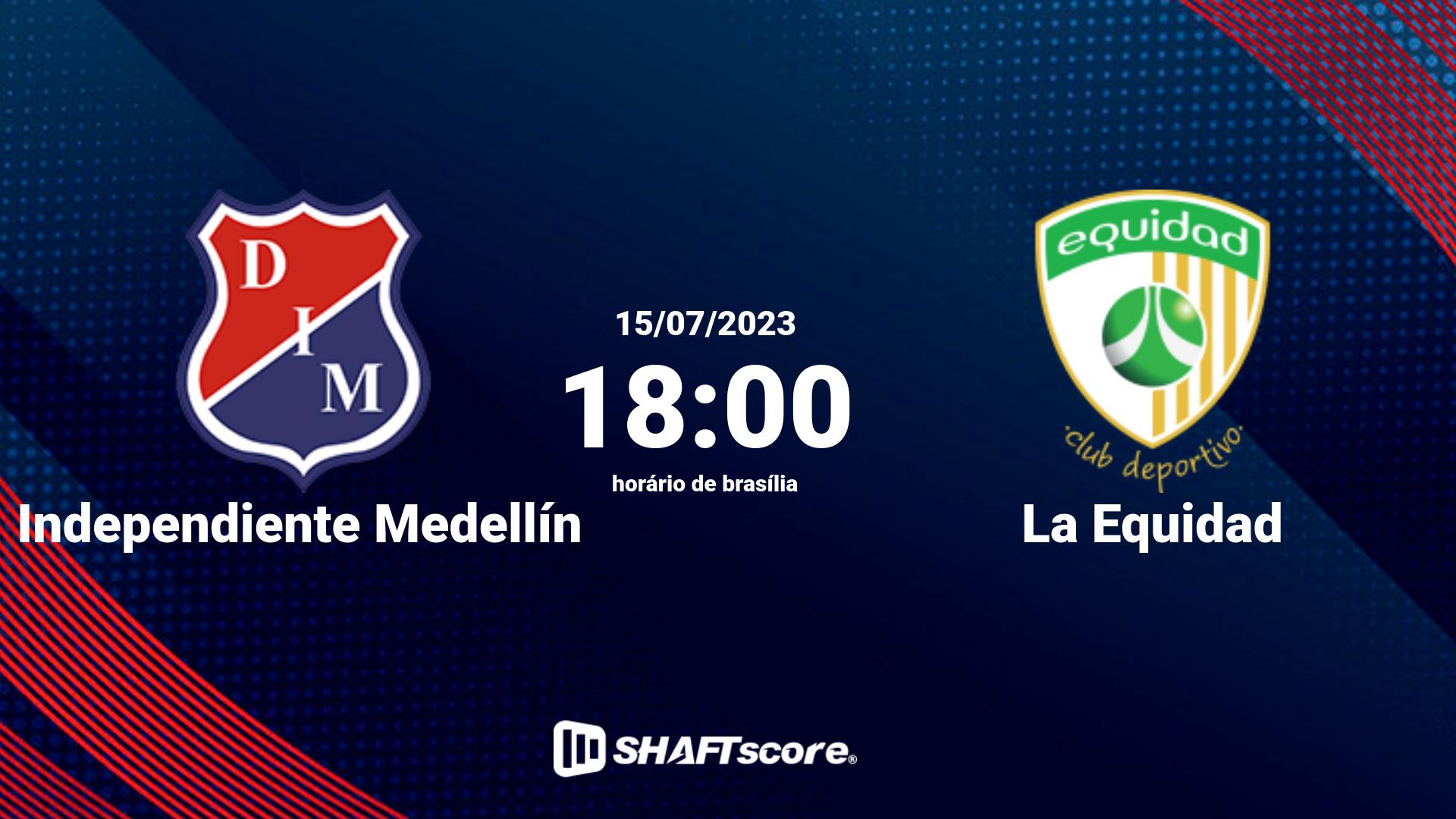 Estatísticas do jogo Independiente Medellín vs La Equidad 15.07 18:00