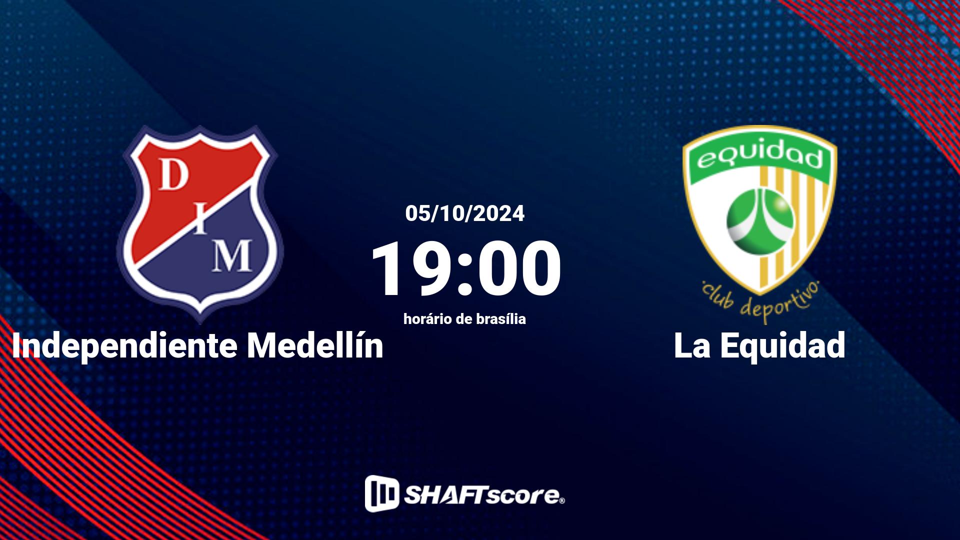 Estatísticas do jogo Independiente Medellín vs La Equidad 05.10 19:00