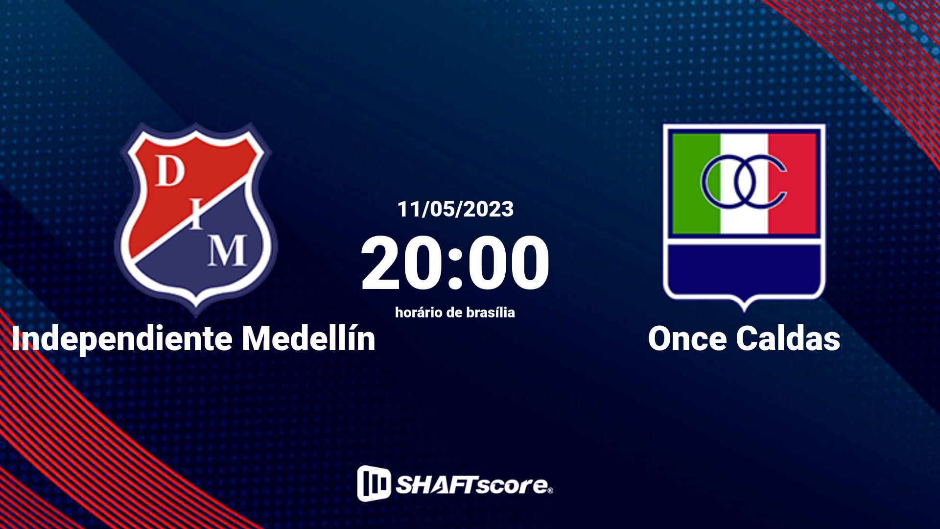 Estatísticas do jogo Independiente Medellín vs Once Caldas 11.05 20:00