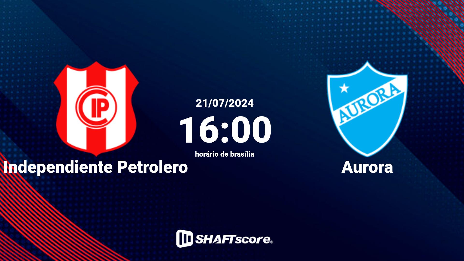 Estatísticas do jogo Independiente Petrolero vs Aurora 21.07 16:00
