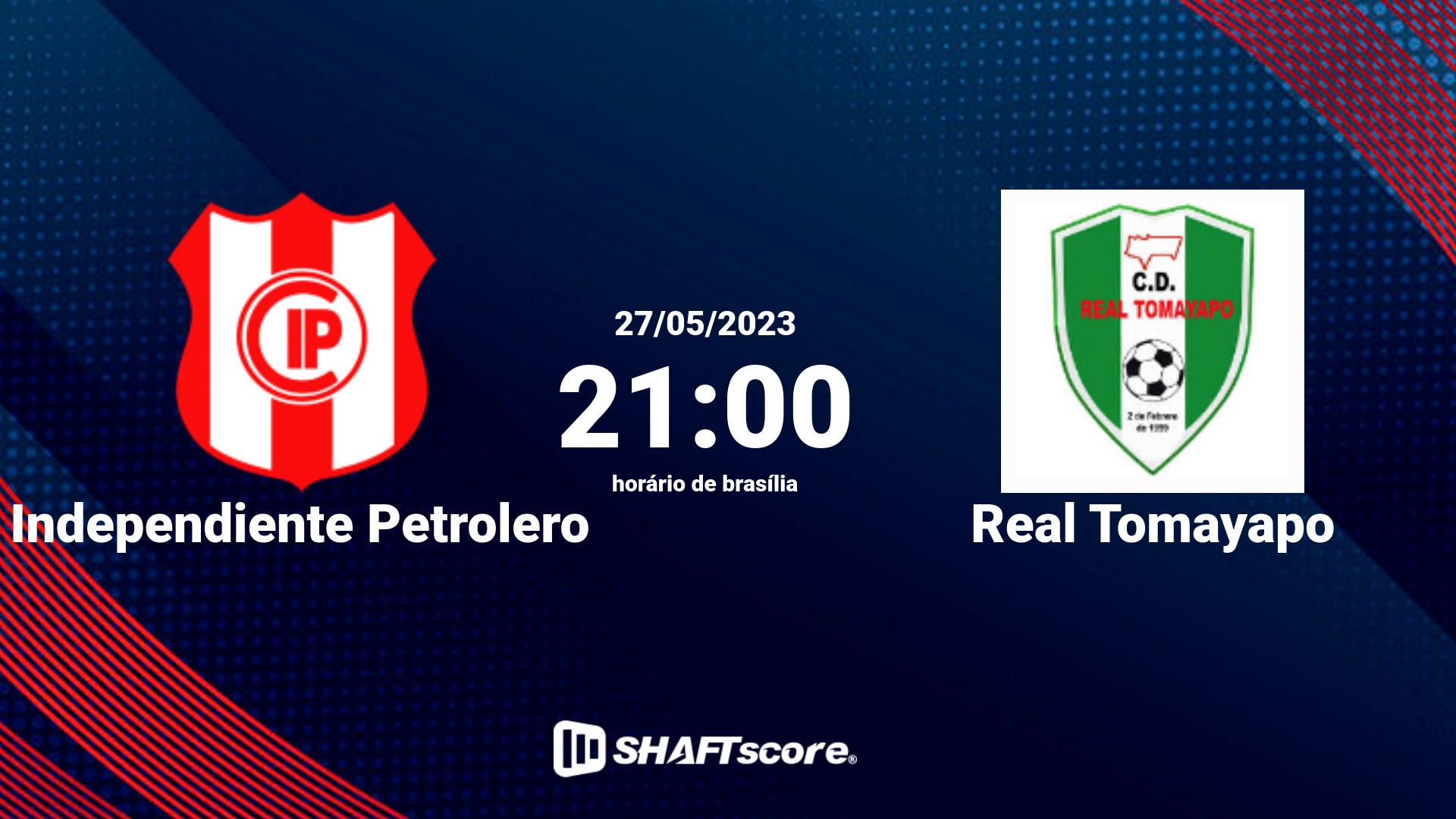 Estatísticas do jogo Independiente Petrolero vs Real Tomayapo 27.05 21:00