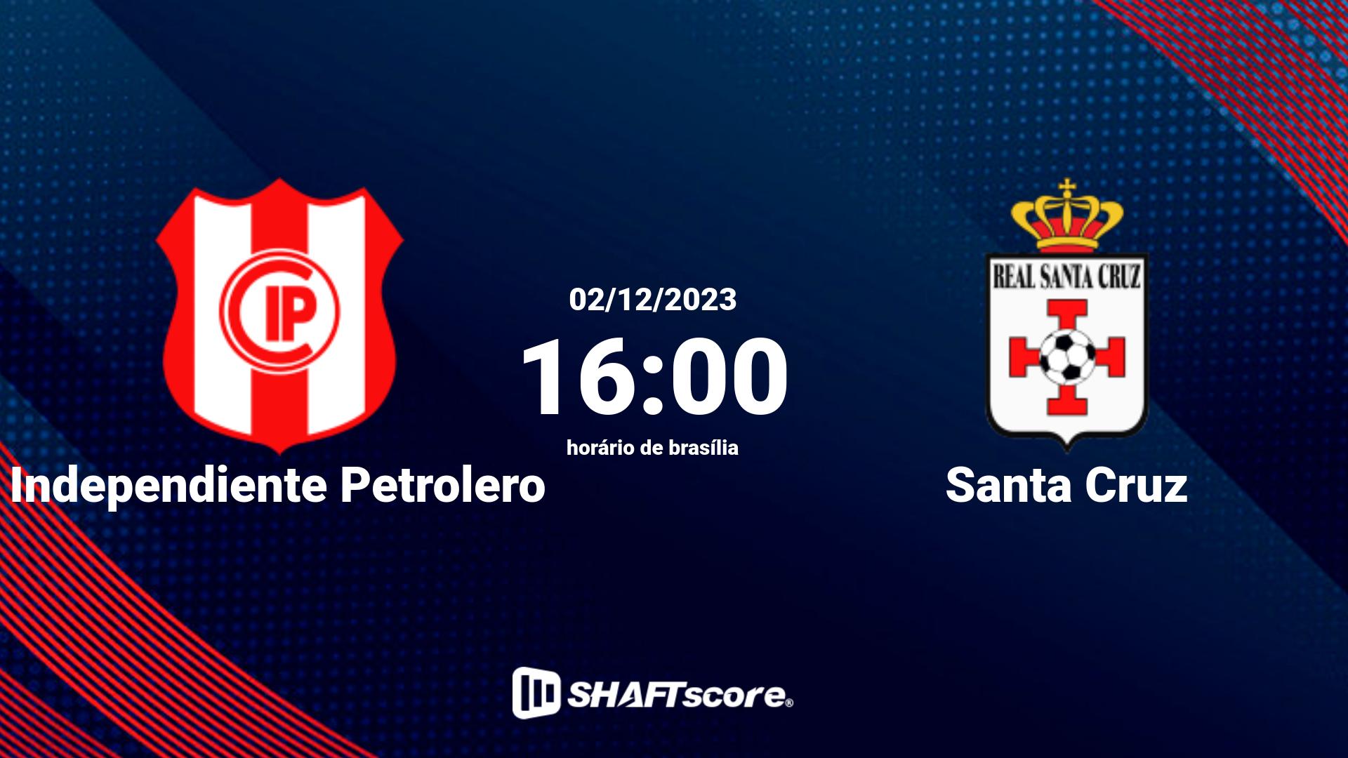 Estatísticas do jogo Independiente Petrolero vs Santa Cruz 02.12 16:00