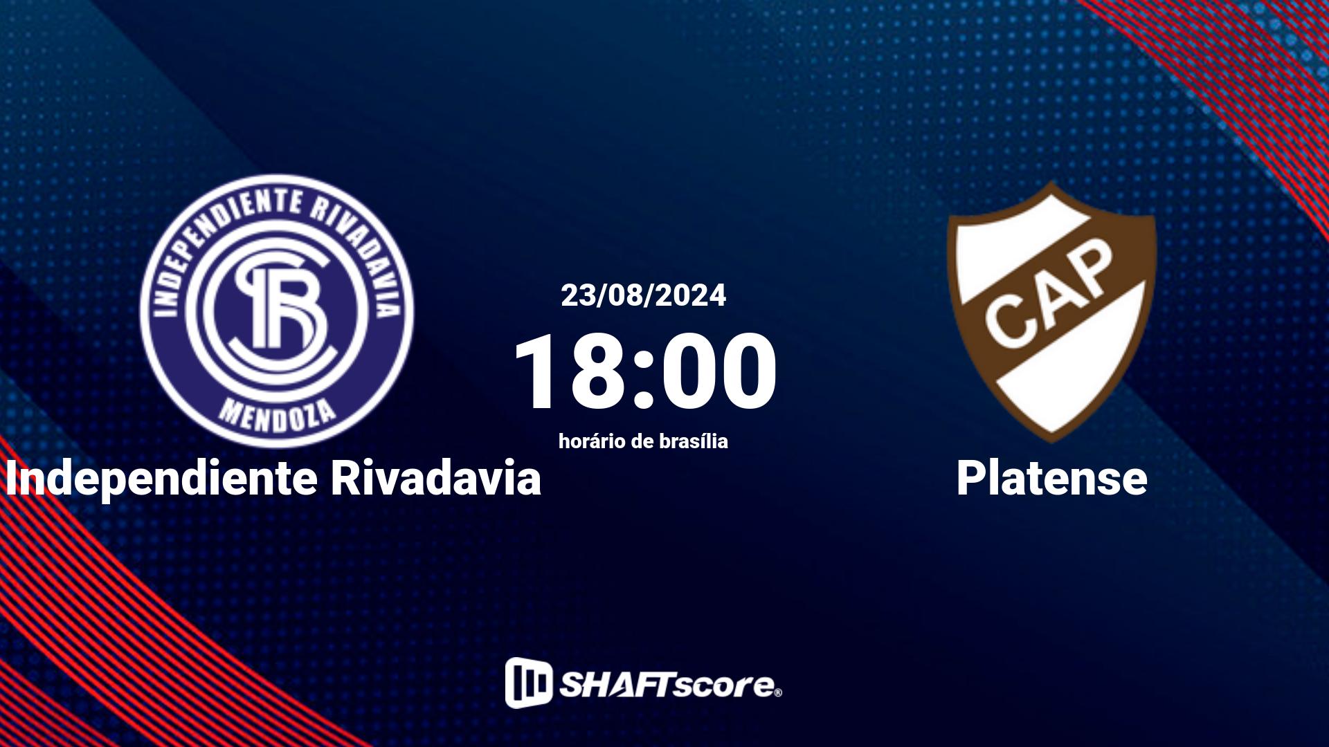 Estatísticas do jogo Independiente Rivadavia vs Platense 23.08 18:00