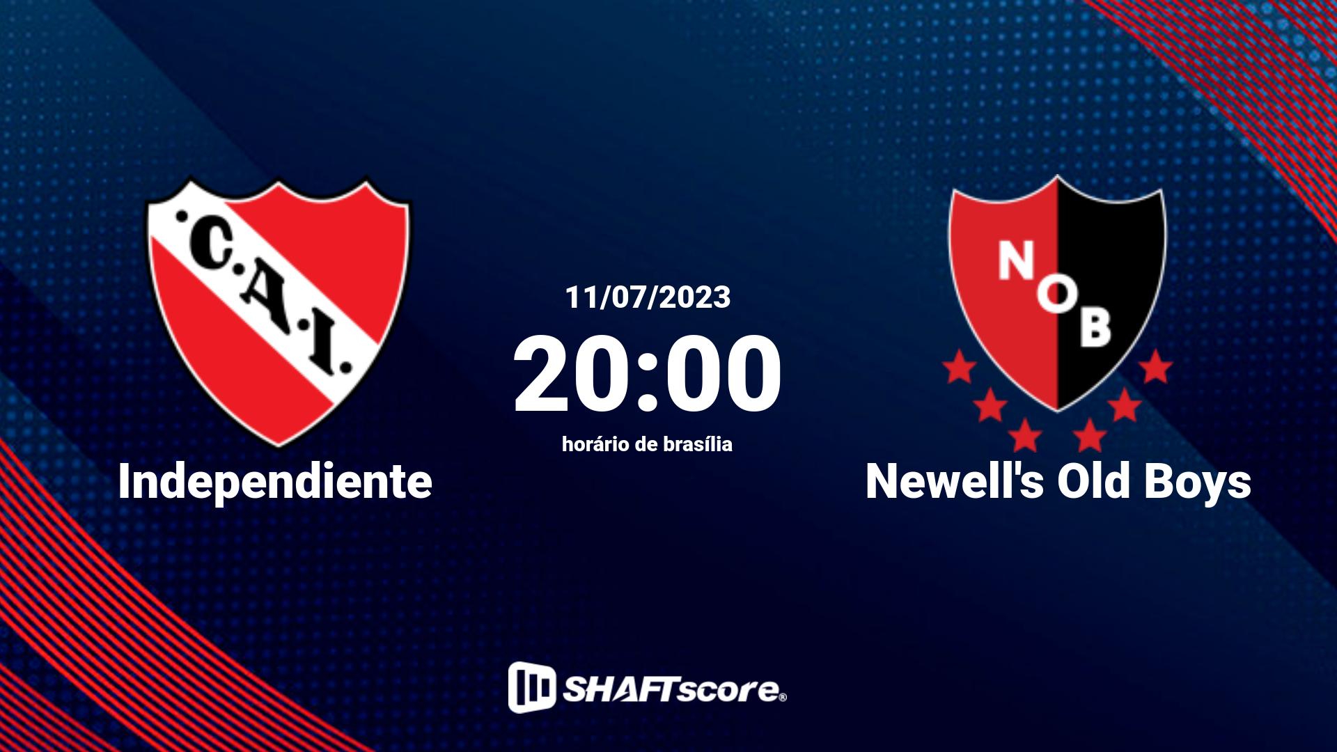 Estatísticas do jogo Independiente vs Newell's Old Boys 11.07 20:00