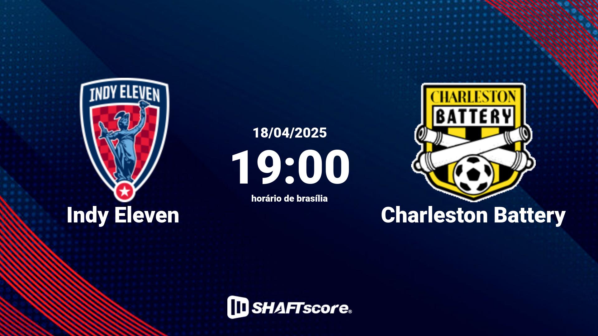 Estatísticas do jogo Indy Eleven vs Charleston Battery 18.04 19:00