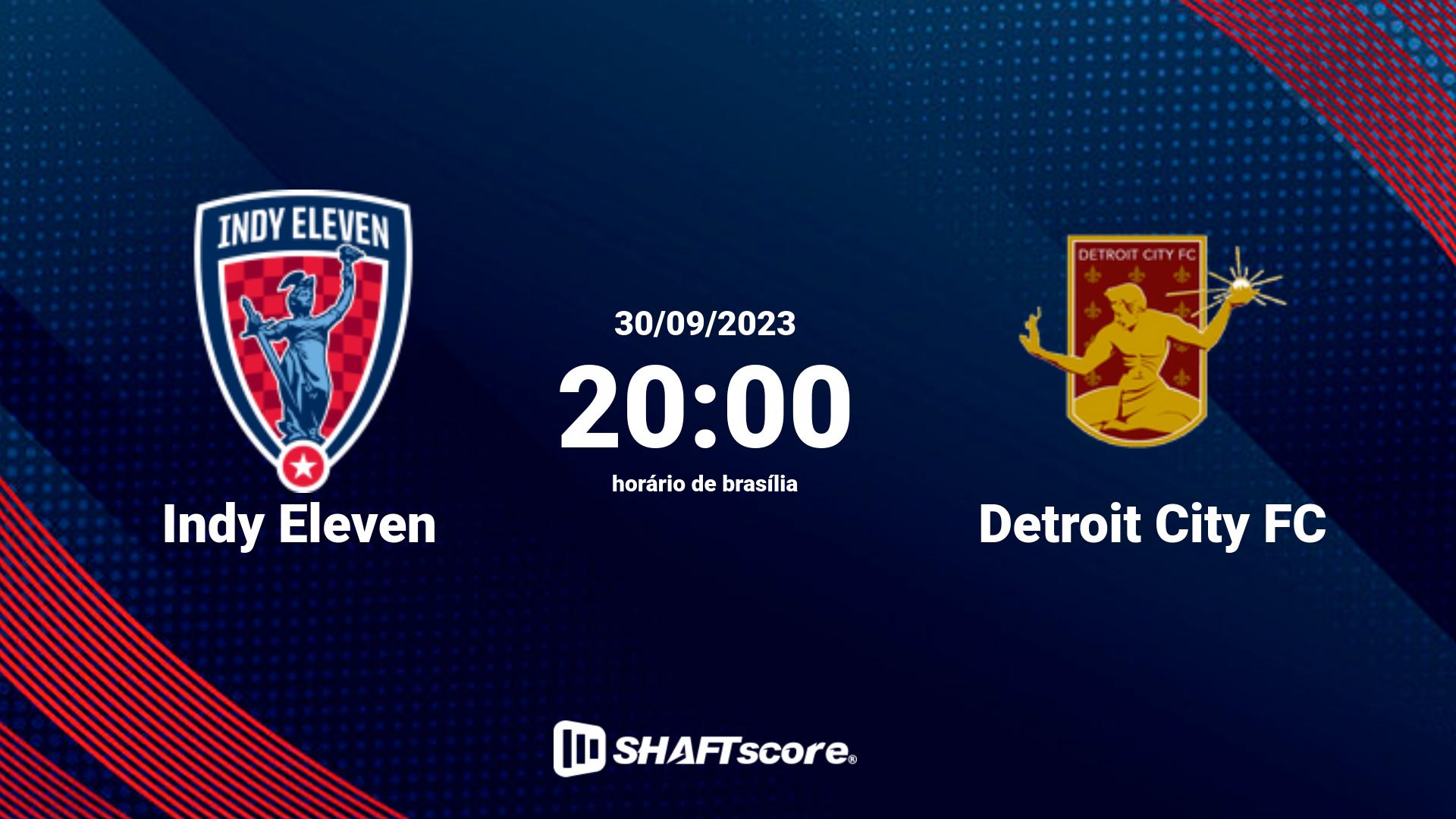 Estatísticas do jogo Indy Eleven vs Detroit City FC 30.09 20:00