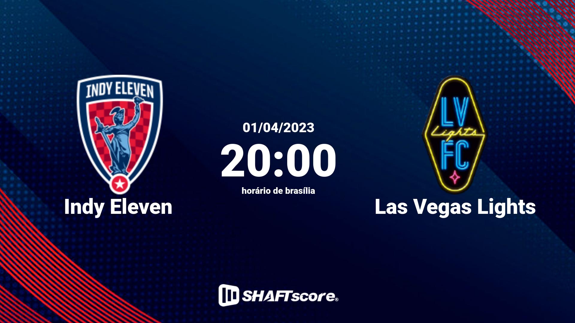 Estatísticas do jogo Indy Eleven vs Las Vegas Lights 01.04 20:00