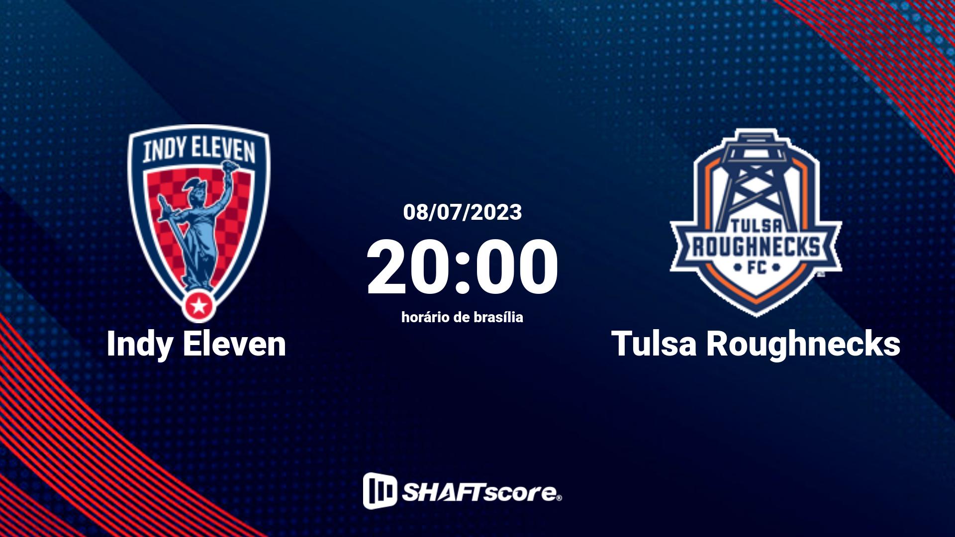 Estatísticas do jogo Indy Eleven vs Tulsa Roughnecks 08.07 20:00