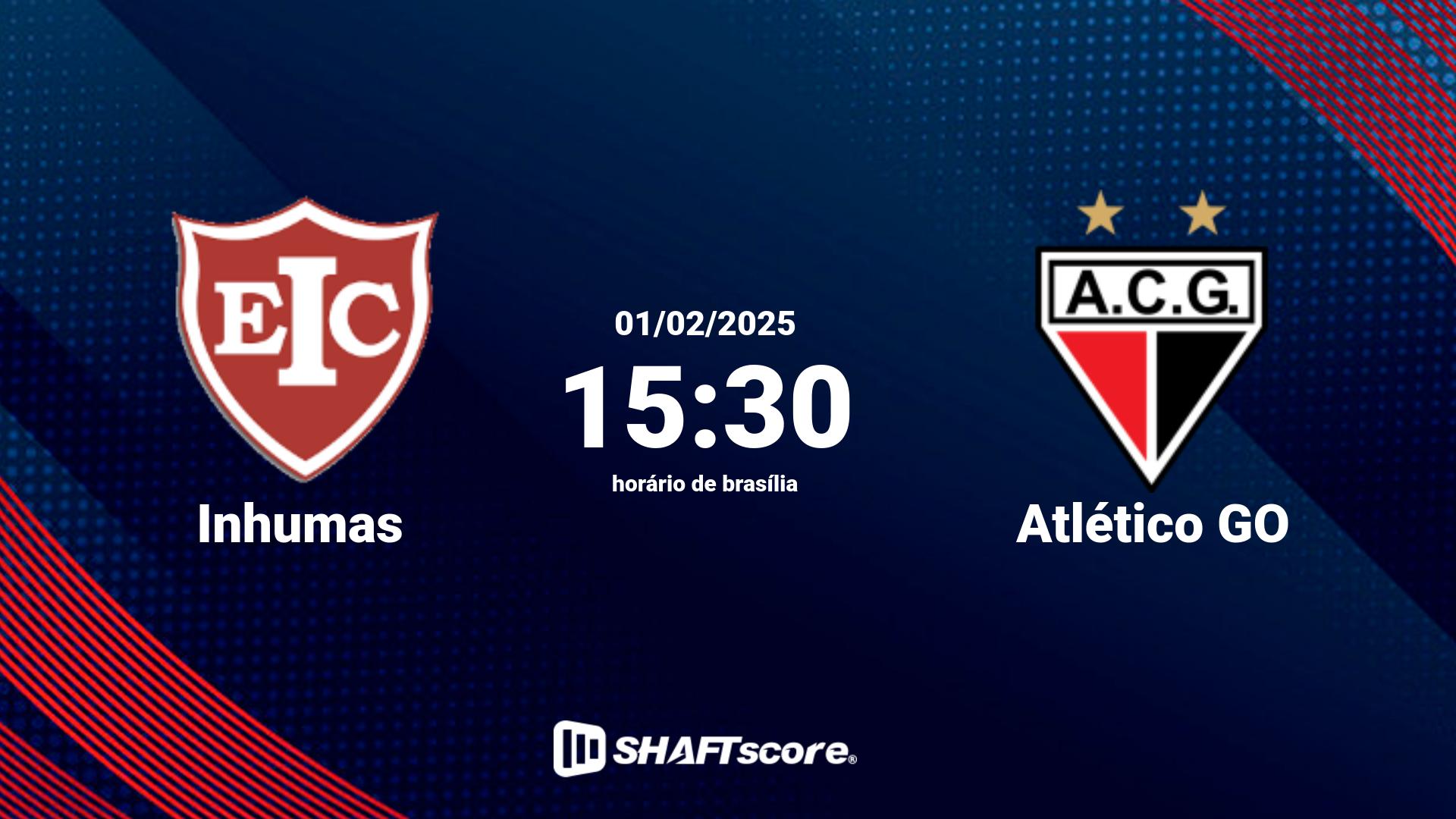 Estatísticas do jogo Inhumas vs Atlético GO 01.02 15:30