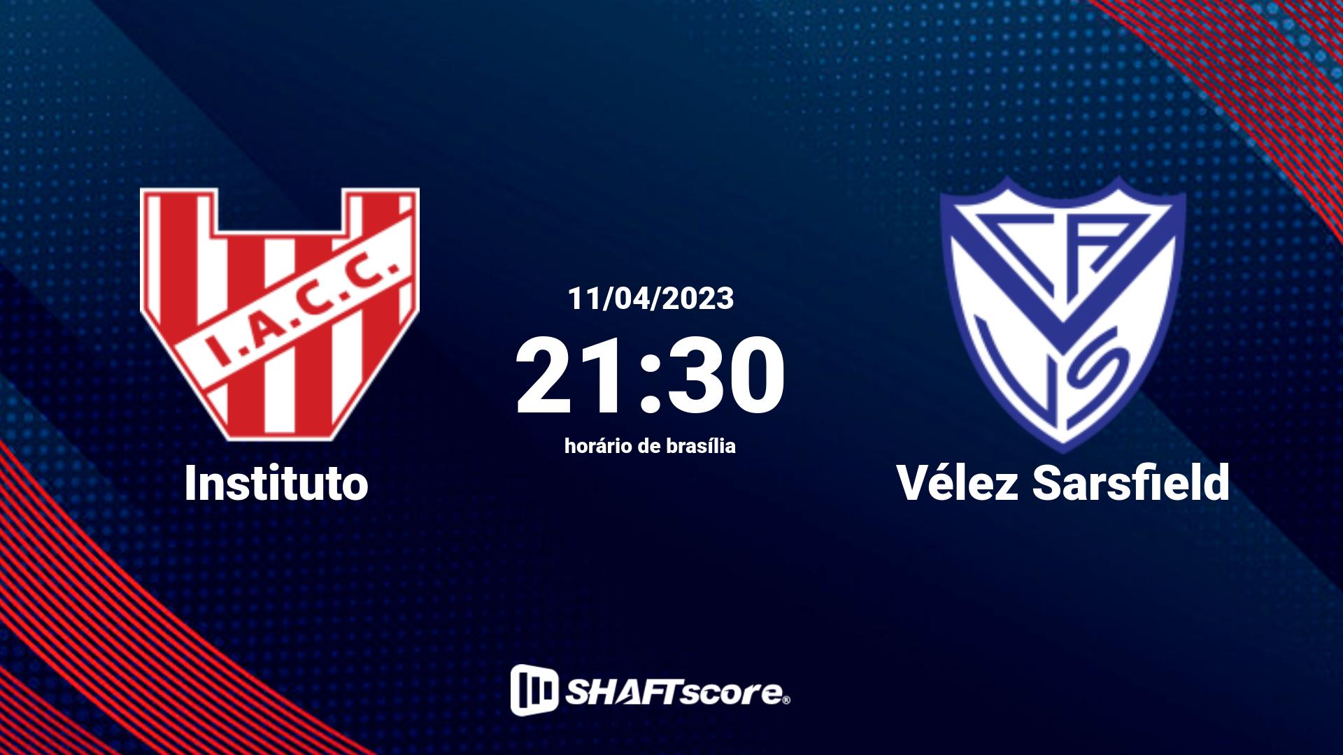 Estatísticas do jogo Instituto vs Vélez Sarsfield 11.04 21:30