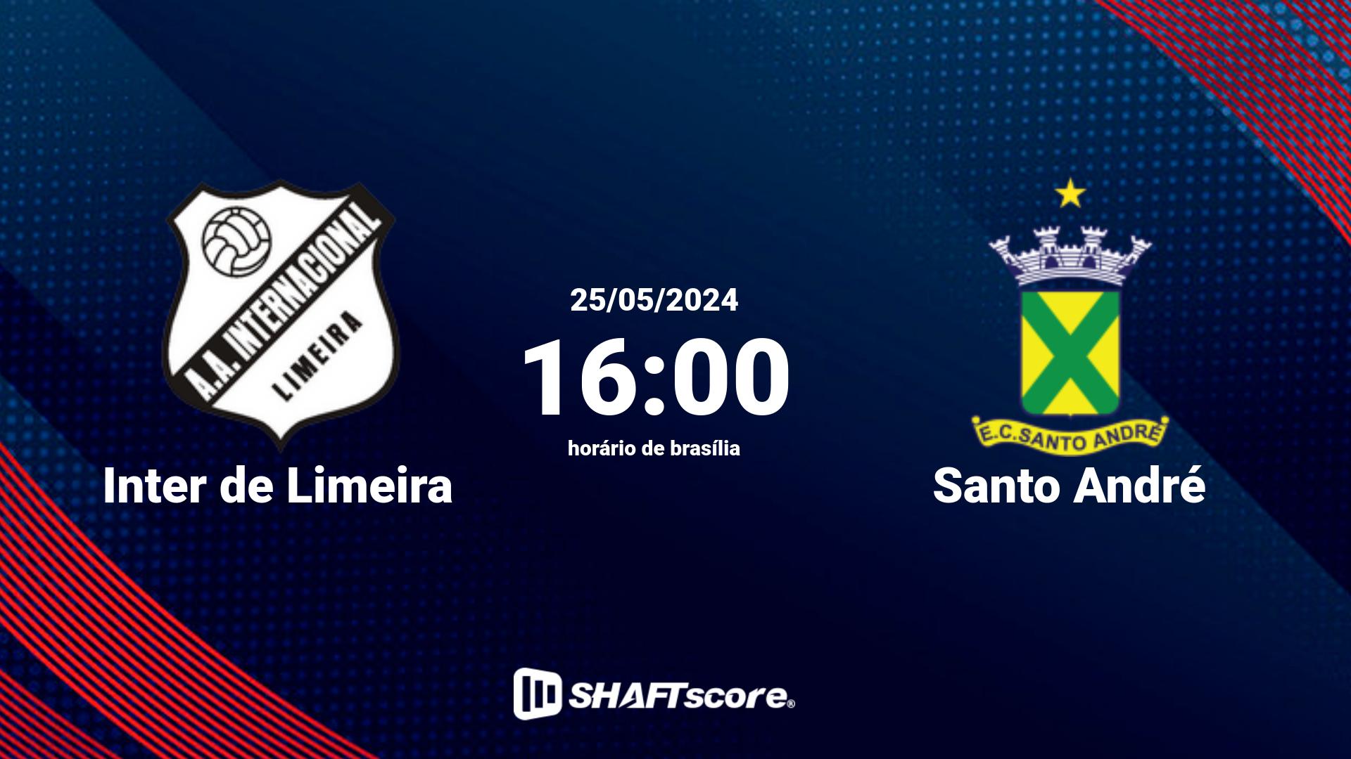 Estatísticas do jogo Inter de Limeira vs Santo André 25.05 16:00