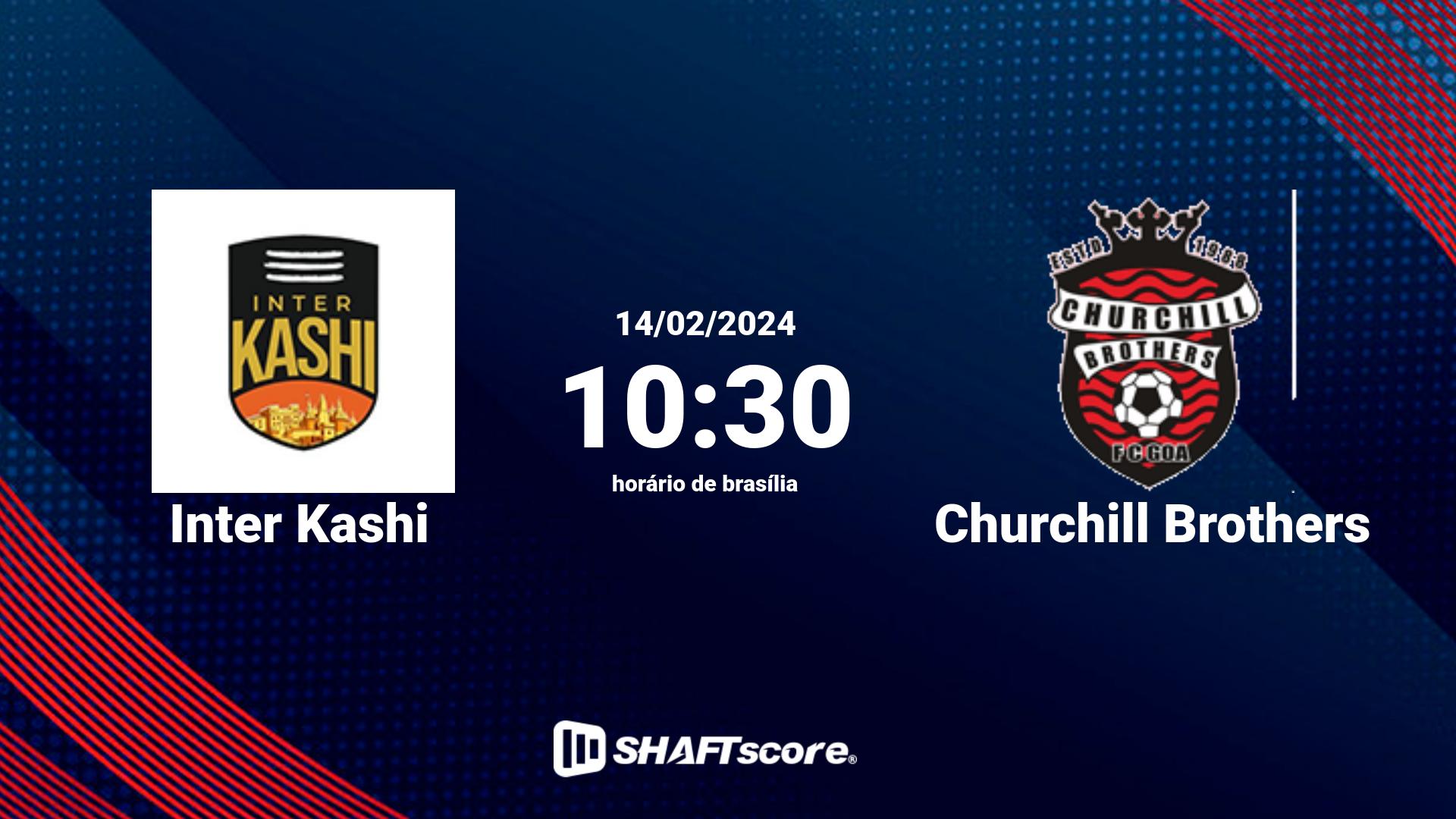 Estatísticas do jogo Inter Kashi vs Churchill Brothers 14.02 10:30