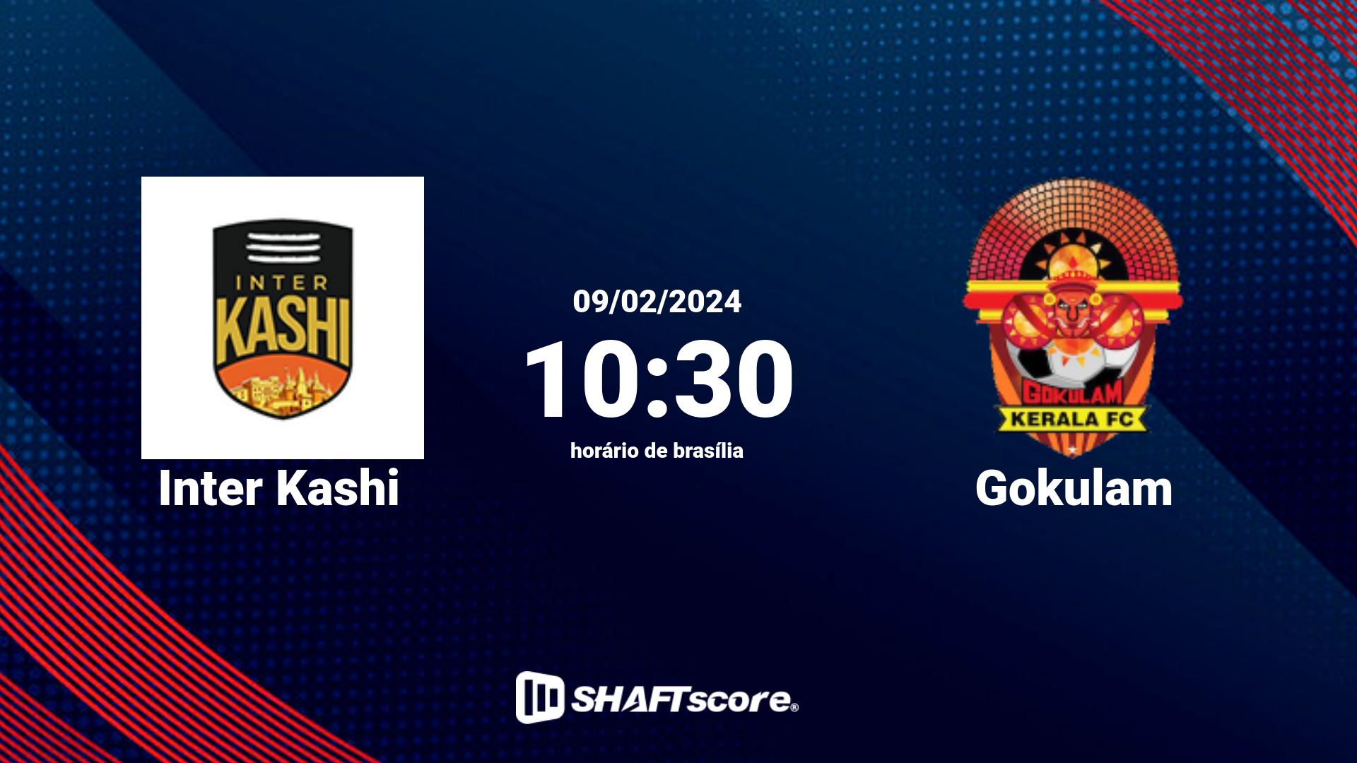 Estatísticas do jogo Inter Kashi vs Gokulam 09.02 10:30