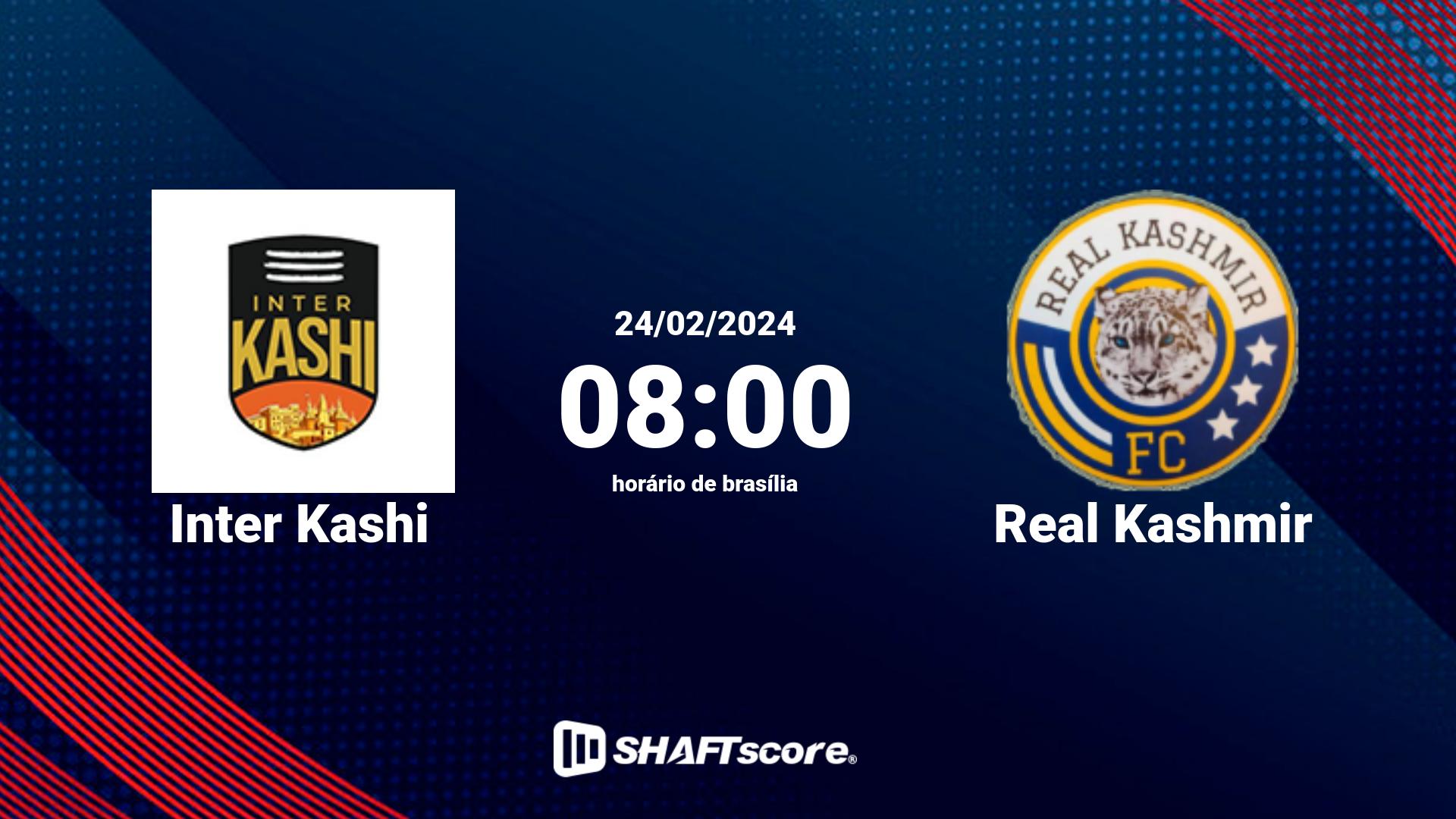 Estatísticas do jogo Inter Kashi vs Real Kashmir 24.02 08:00