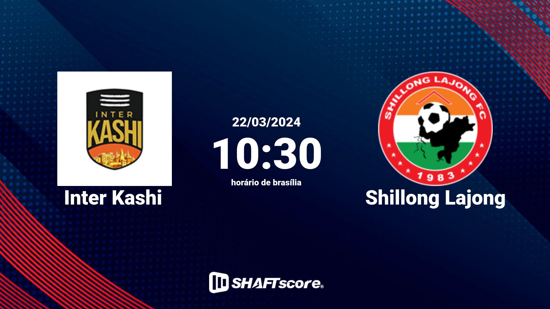 Estatísticas do jogo Inter Kashi vs Shillong Lajong 22.03 10:30