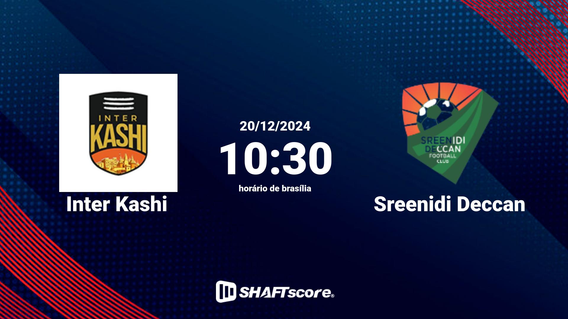 Estatísticas do jogo Inter Kashi vs Sreenidi Deccan 20.12 10:30