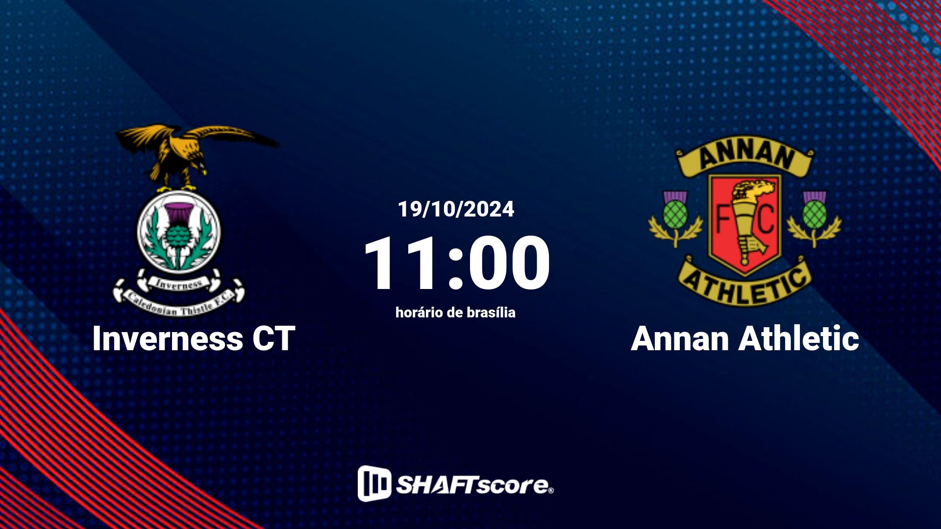 Estatísticas do jogo Inverness CT vs Annan Athletic 19.10 11:00