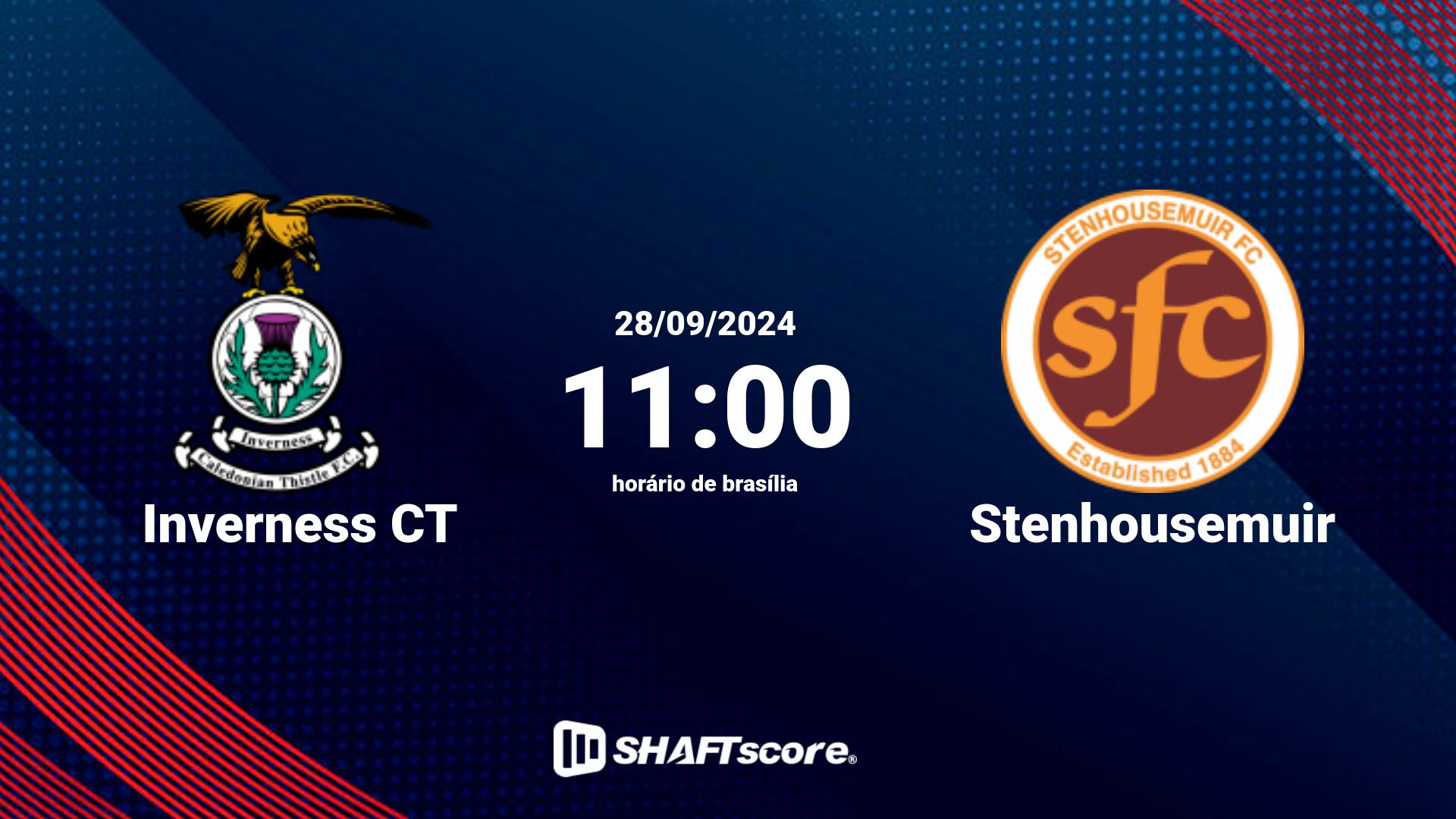 Estatísticas do jogo Inverness CT vs Stenhousemuir 28.09 11:00