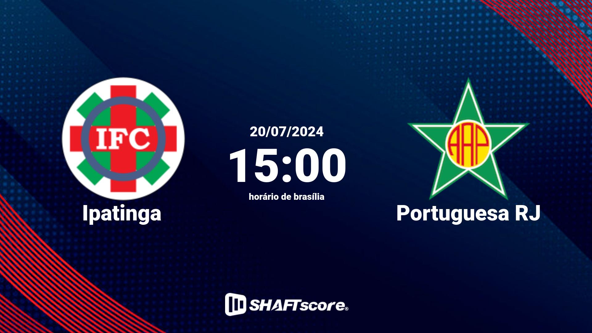 Estatísticas do jogo Ipatinga vs Portuguesa RJ 20.07 15:00