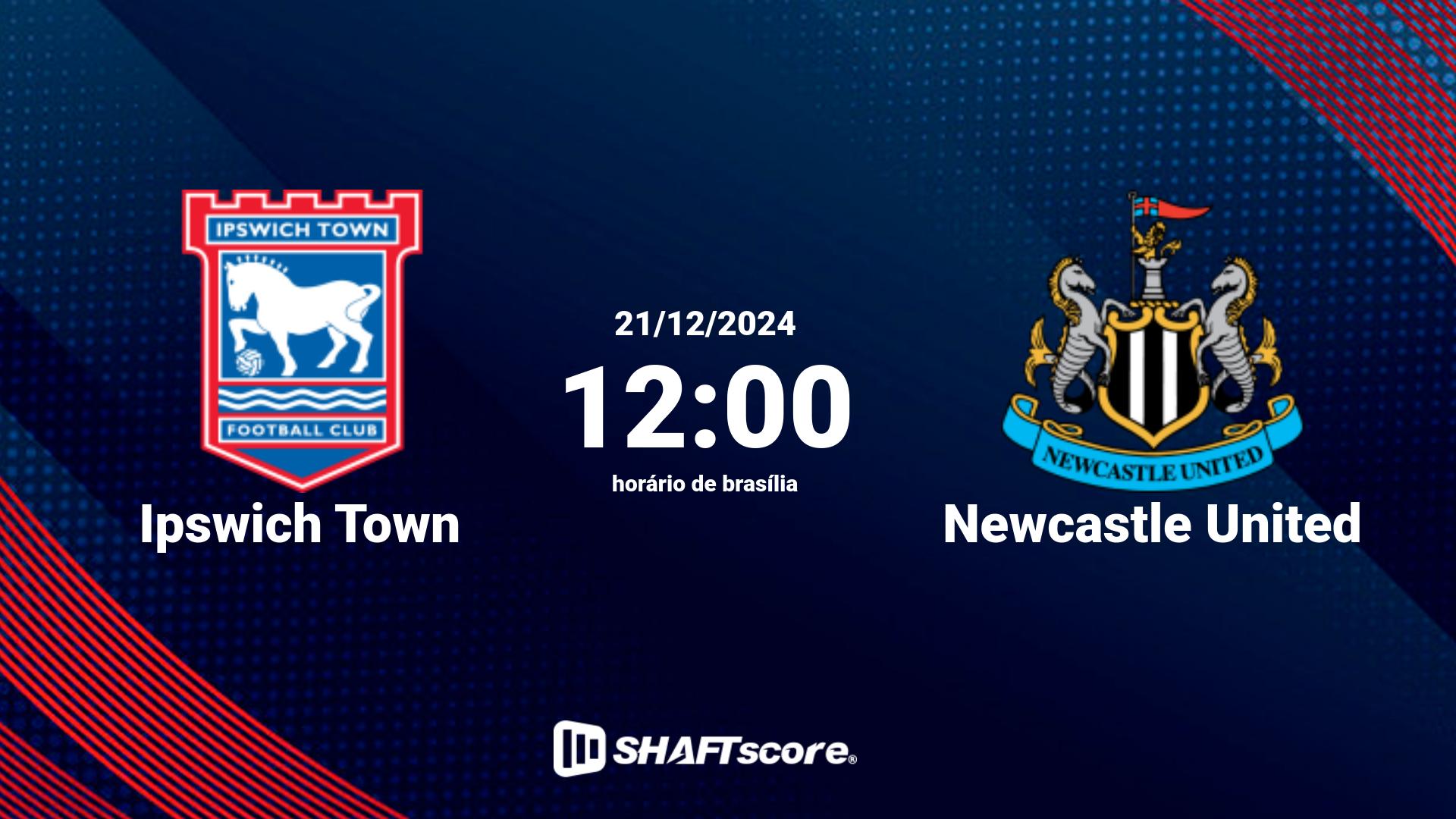 Estatísticas do jogo Ipswich Town vs Newcastle United 21.12 12:00