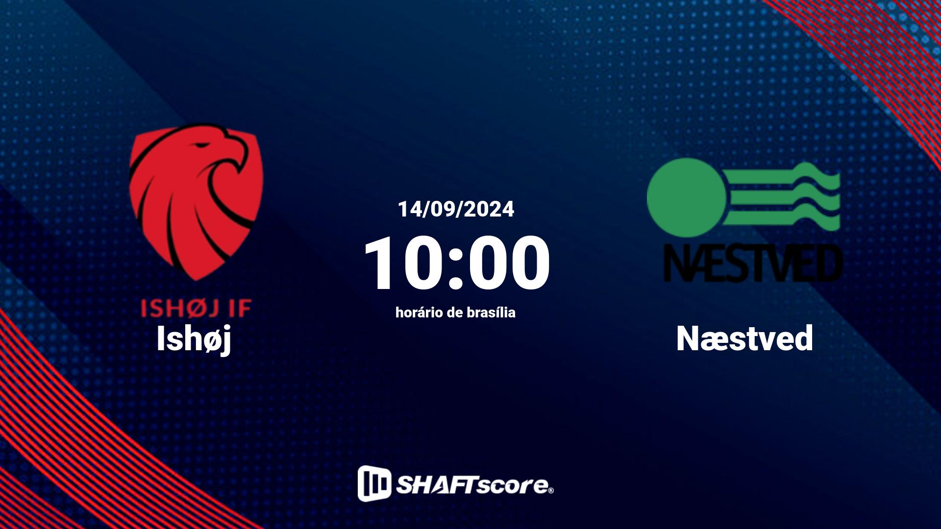 Estatísticas do jogo Ishøj vs Næstved 14.09 10:00