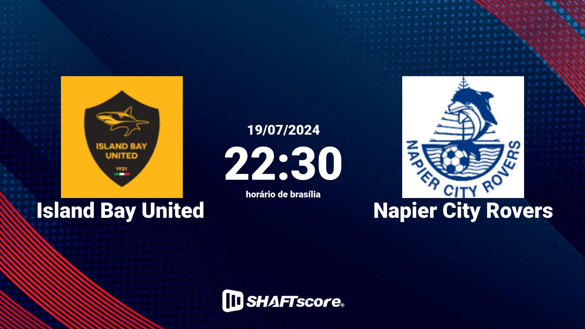 Estatísticas do jogo Island Bay United vs Napier City Rovers 19.07 22:30