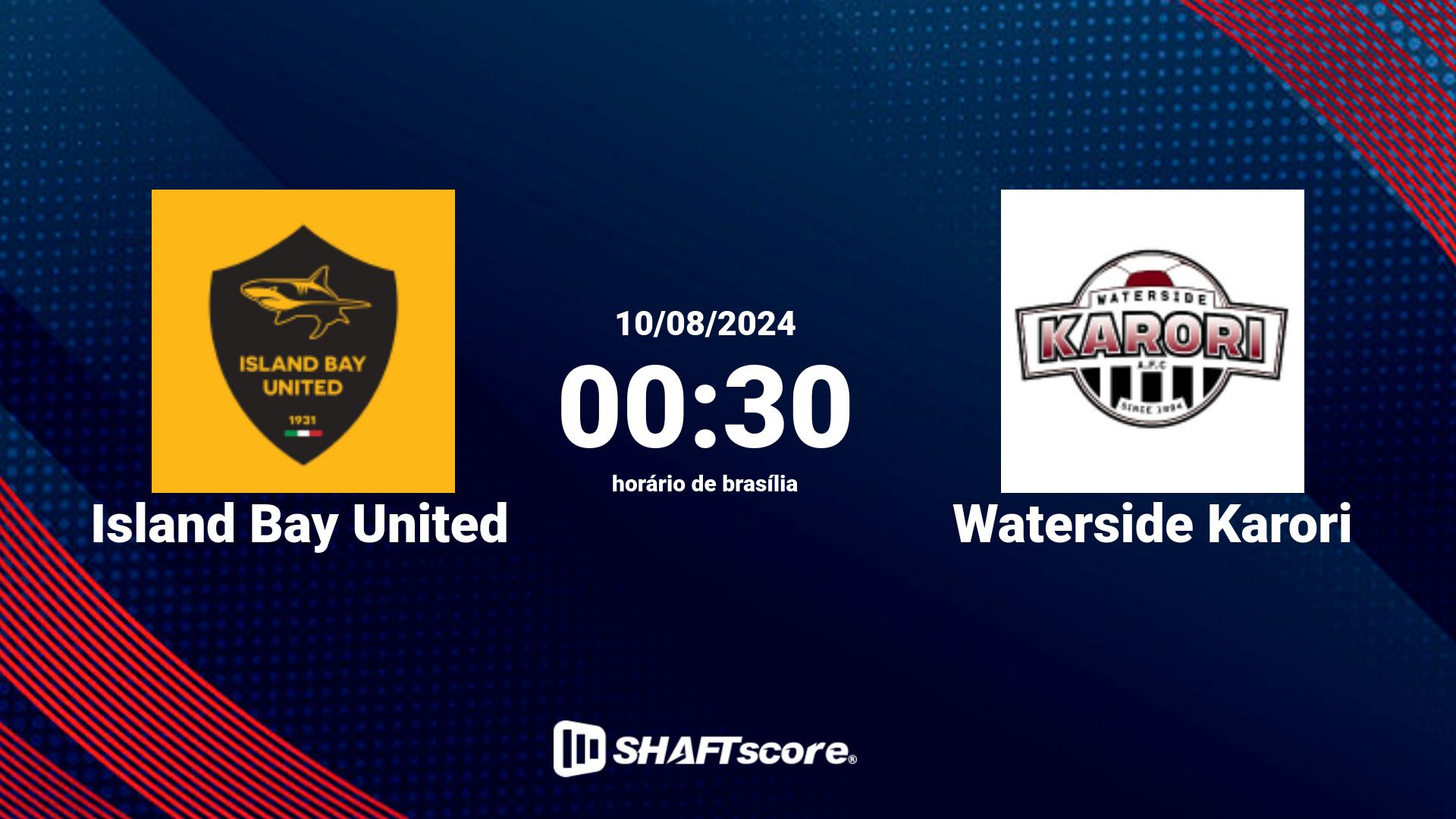 Estatísticas do jogo Island Bay United vs Waterside Karori 10.08 00:30